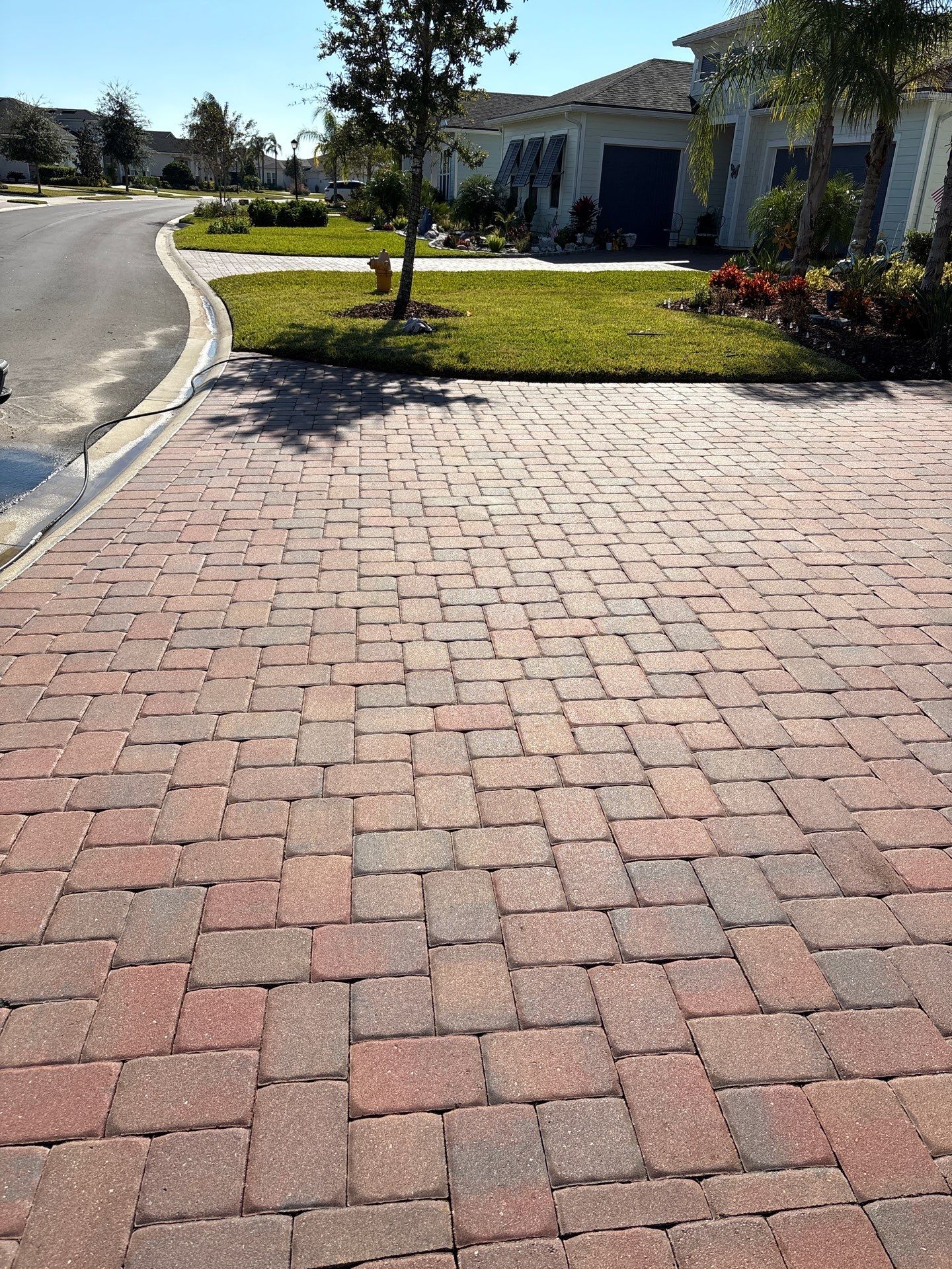 Paver Driveway using Concrete Sealant by DuraSeal