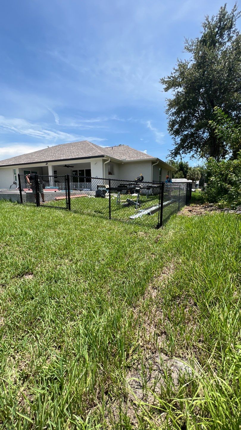 Englewood, FL 4ft. Tall Black Chain-link Fence by Asap fence and gates, LLC