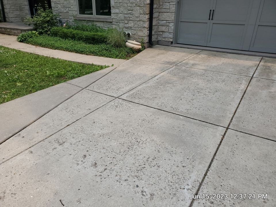 Highland Park, IL Bluestone, concrete,  Trex deck cleaning by Northern Power Washing LLC.