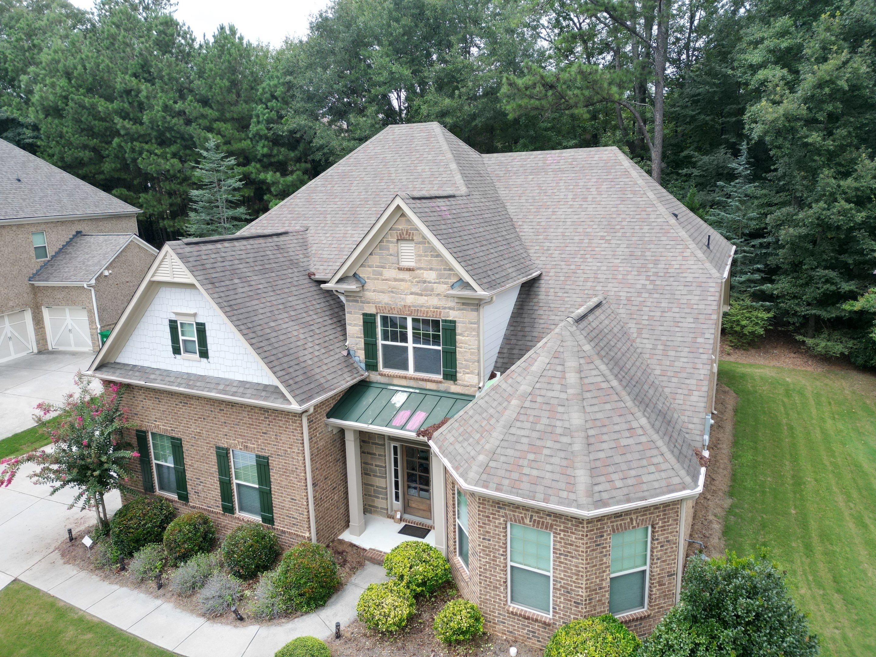 Whitney Lndg Doraville Roof & Metal Porch Replacement  by Dom Roofing & Restoration