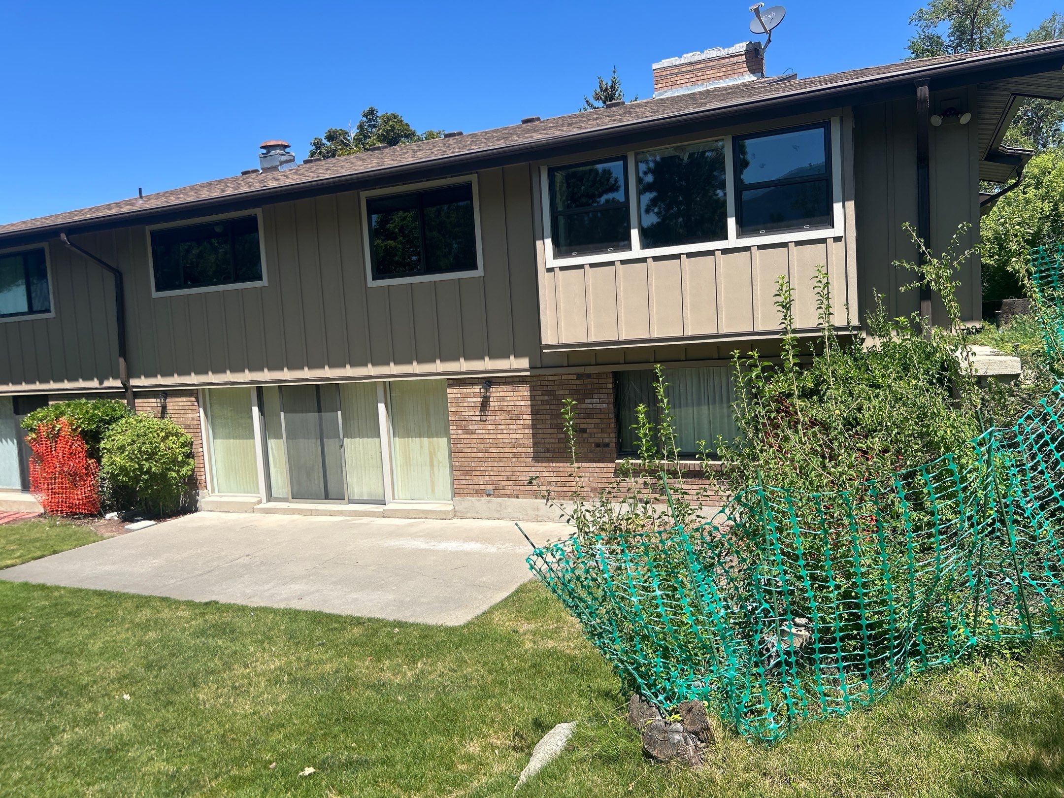 Complete Hardie Colorplus Board and Batten replacement with Custom Soffit Transformation in Sandy by Ideal Siding Utah