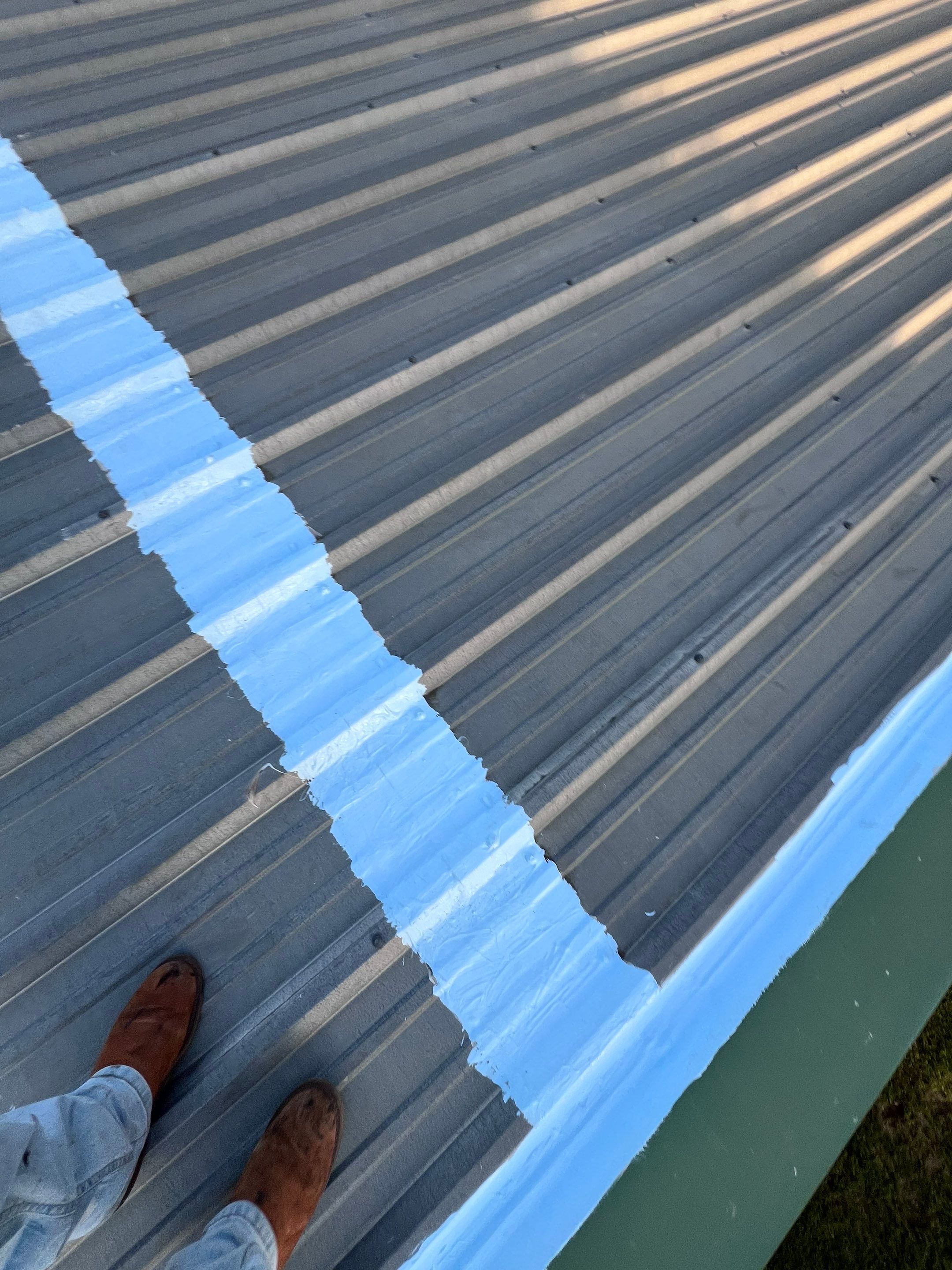 Hail Damage using Metal by Roof Repair Company