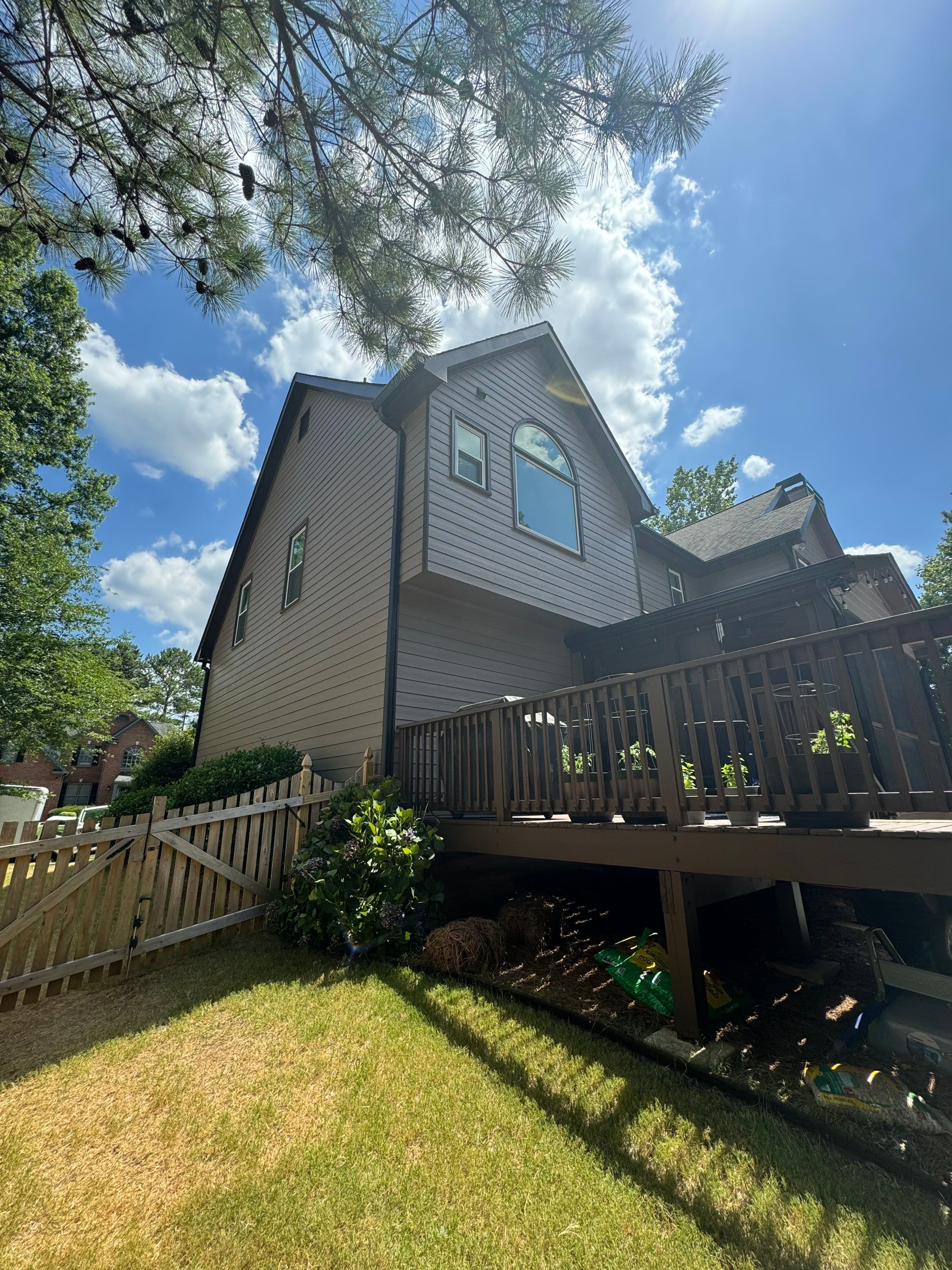Full Exterior Painting and Gutter Replacement for Powder Springs Home by Swift Home Renovations