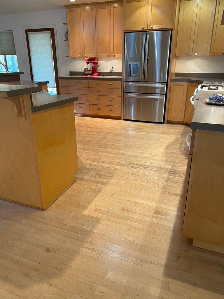 Former Gym Floors Refinished in Newcastle Residential Home by Footprints Floors South Sacramento