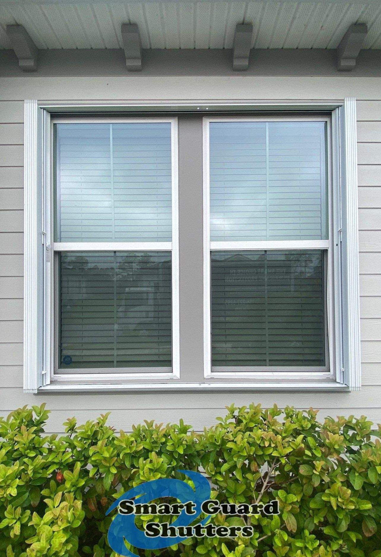 Hurrican Protection in Whtie by Smart Guard Shutters