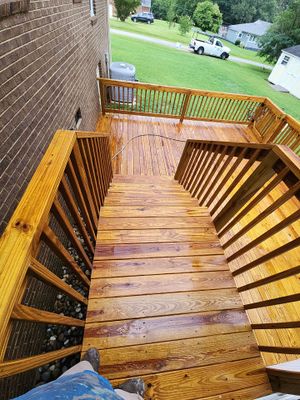 Weathered Deck using Wood Sealant