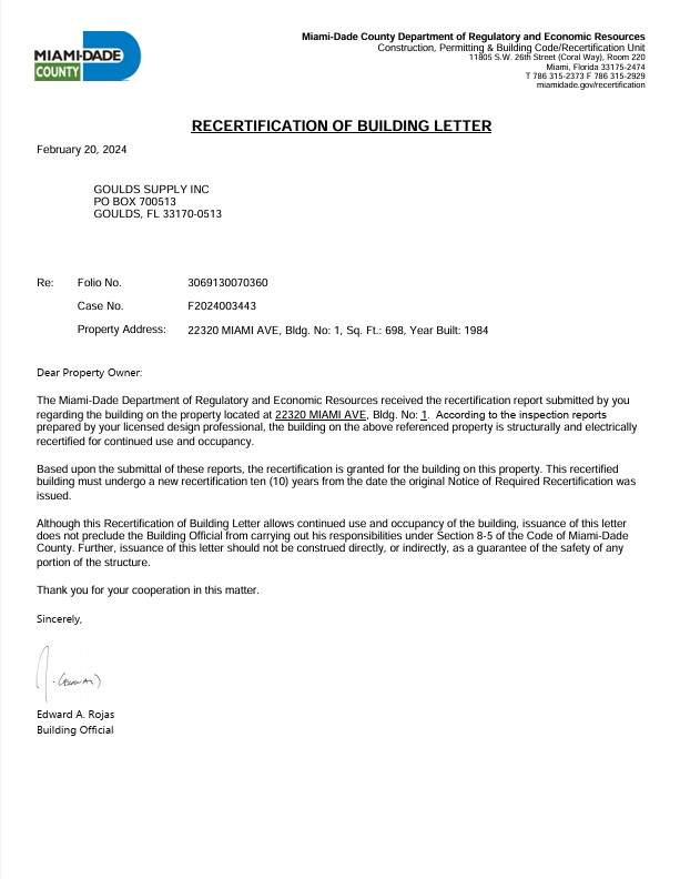 GOULDS SUPPLY by Souffront Construction & Engineering