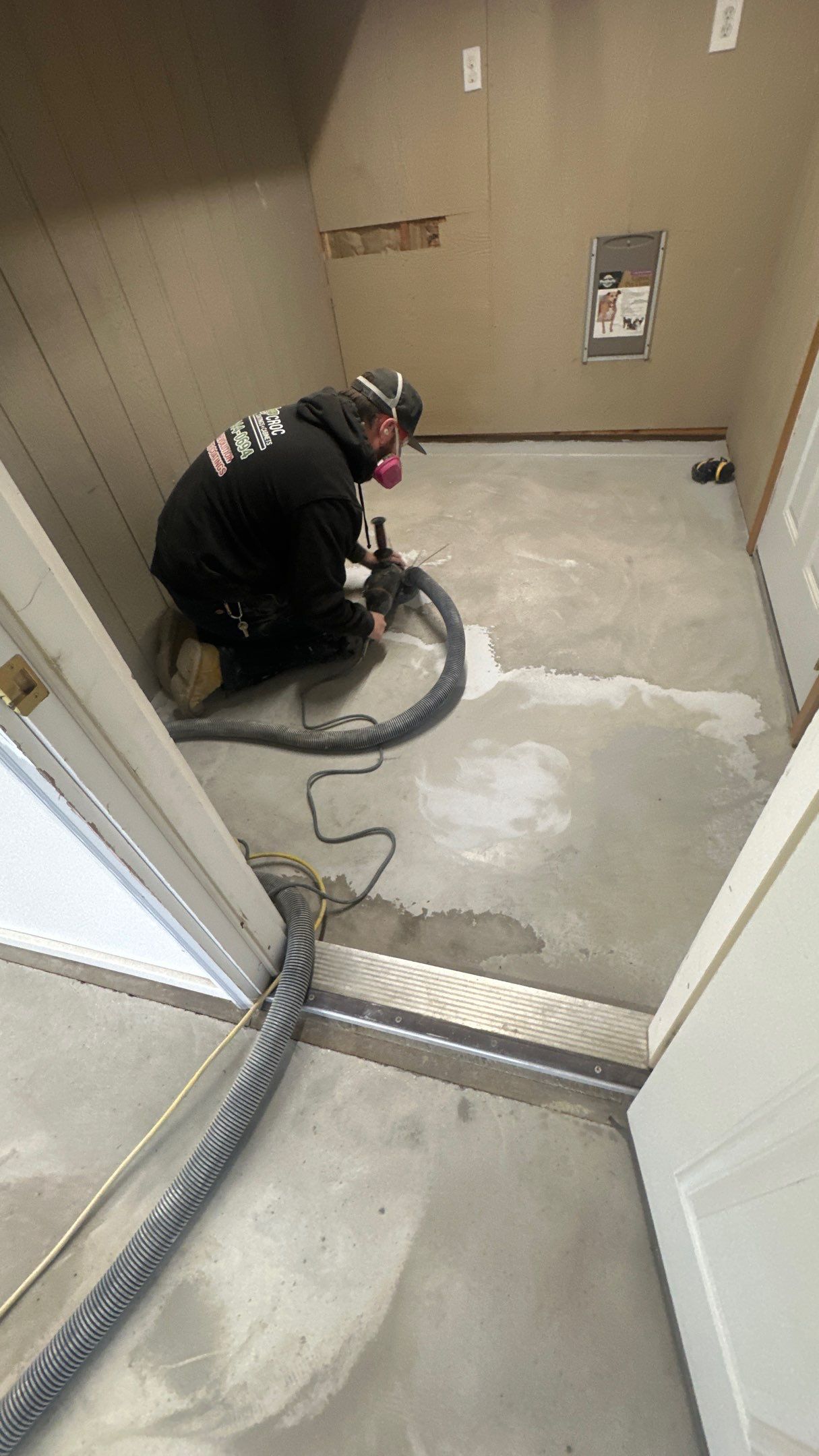 Garage Transformation using 1/8 Tidal Wave by Croc Coatings, LLC