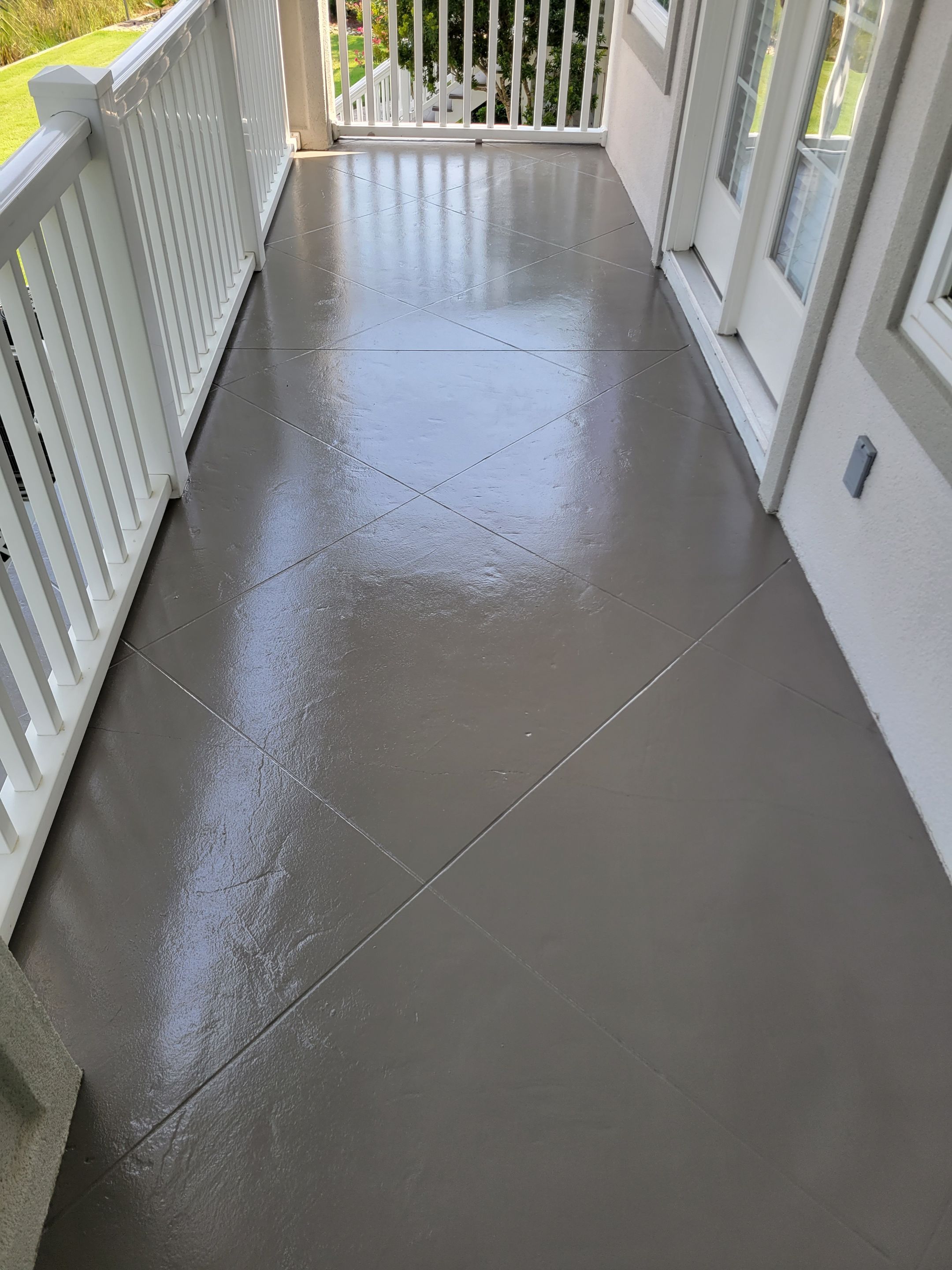 Concrete using AcryFin by DuraSeal