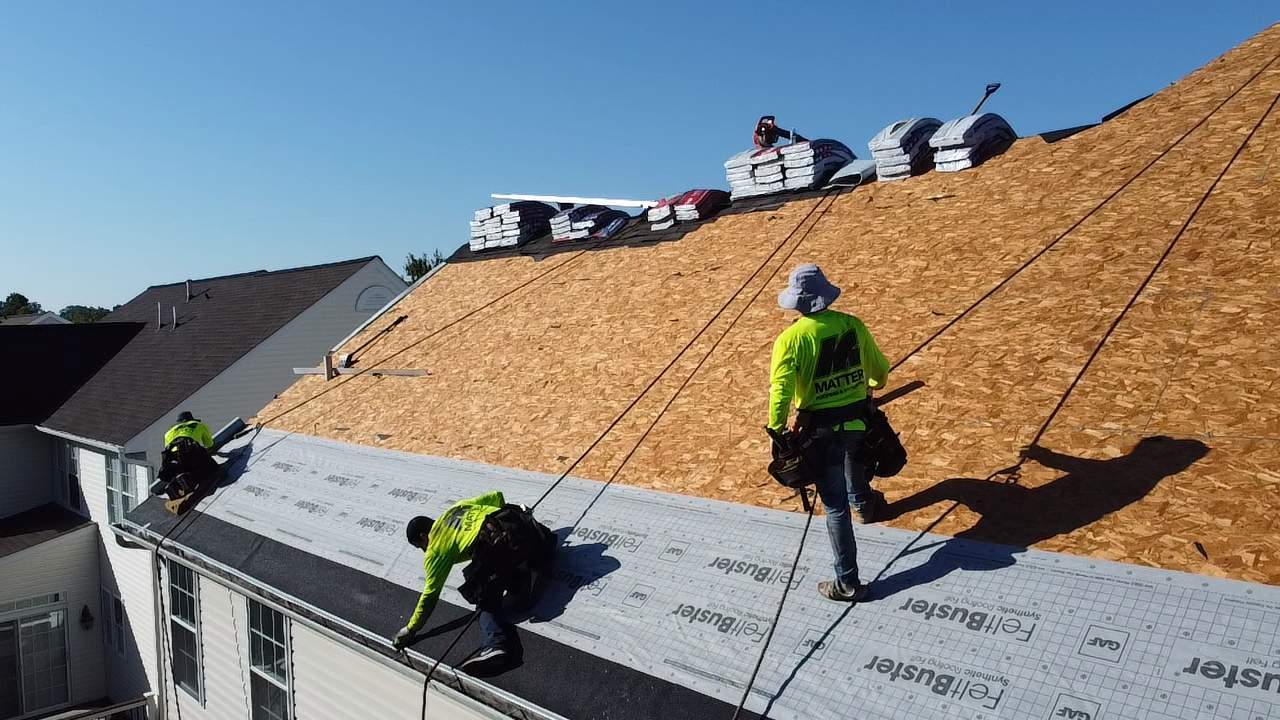 Residential Roofing Installation using GAF Timberline HDZ by Matter Roofing & Construction