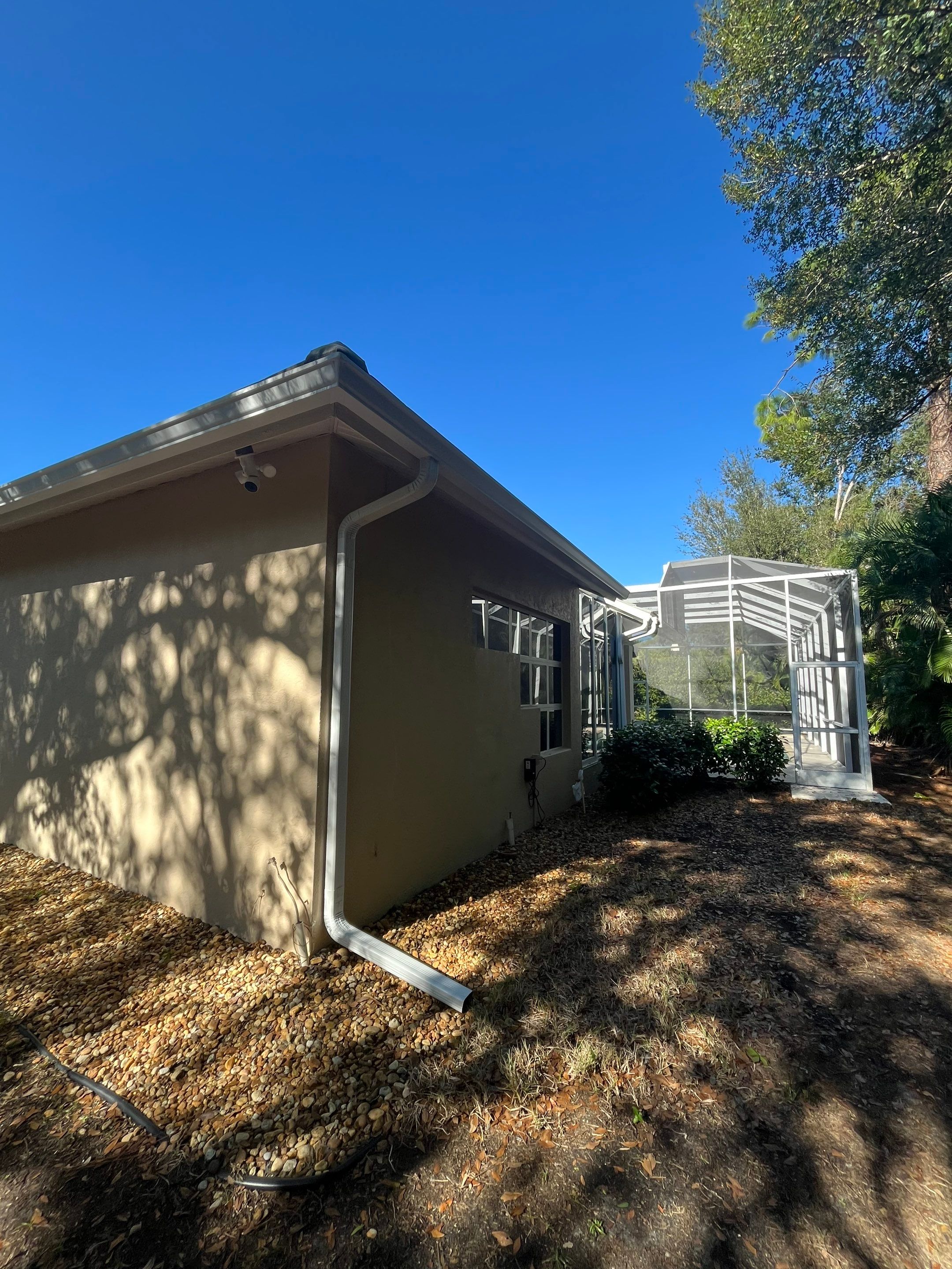K-Style Seamless Gutter Installation using 6 Inch Seamless Gutters in Bonita Spring FL by Gutter Professors