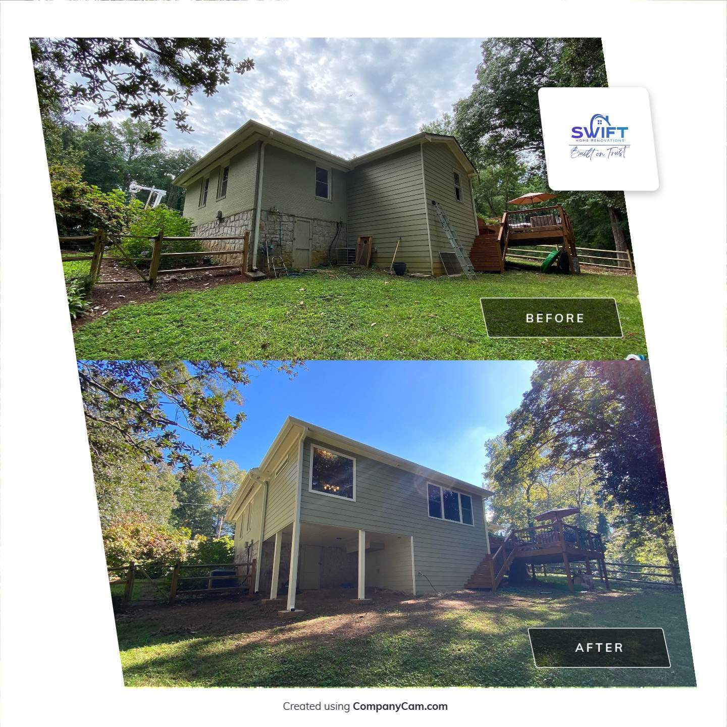 Two-Story Residential Room Addition and Primary Suite in Decatur by Swift Home Renovations