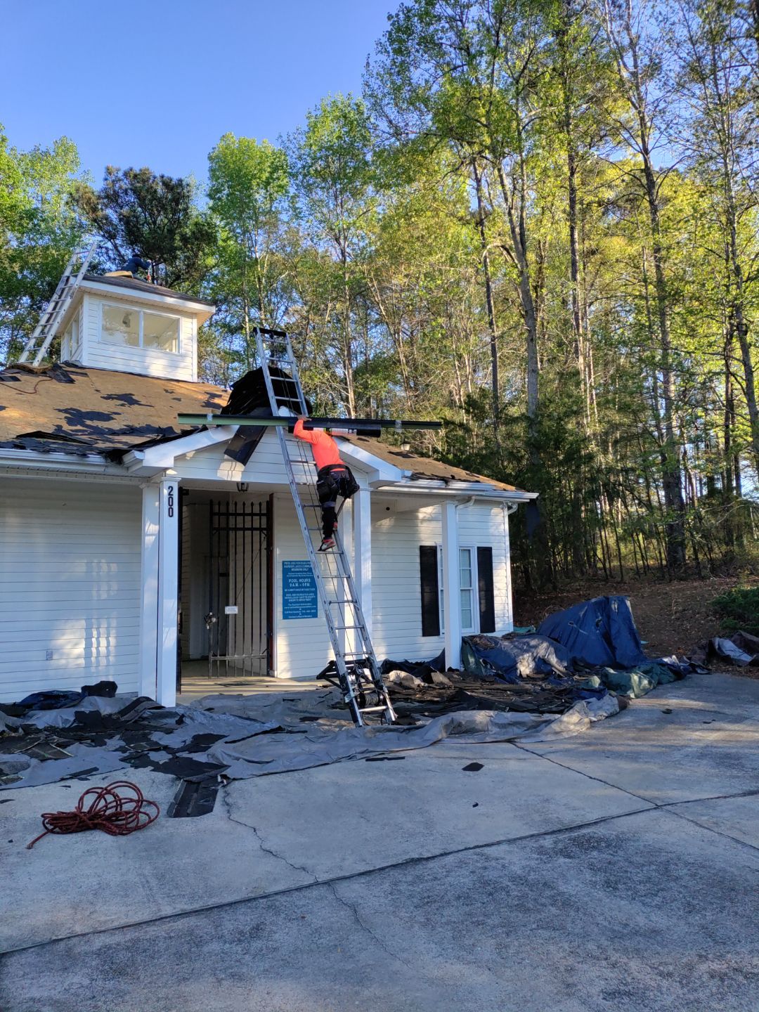 Pool House Roof Replacement using Owens Corning Onyx Black by Inspector Roofing and Restoration
