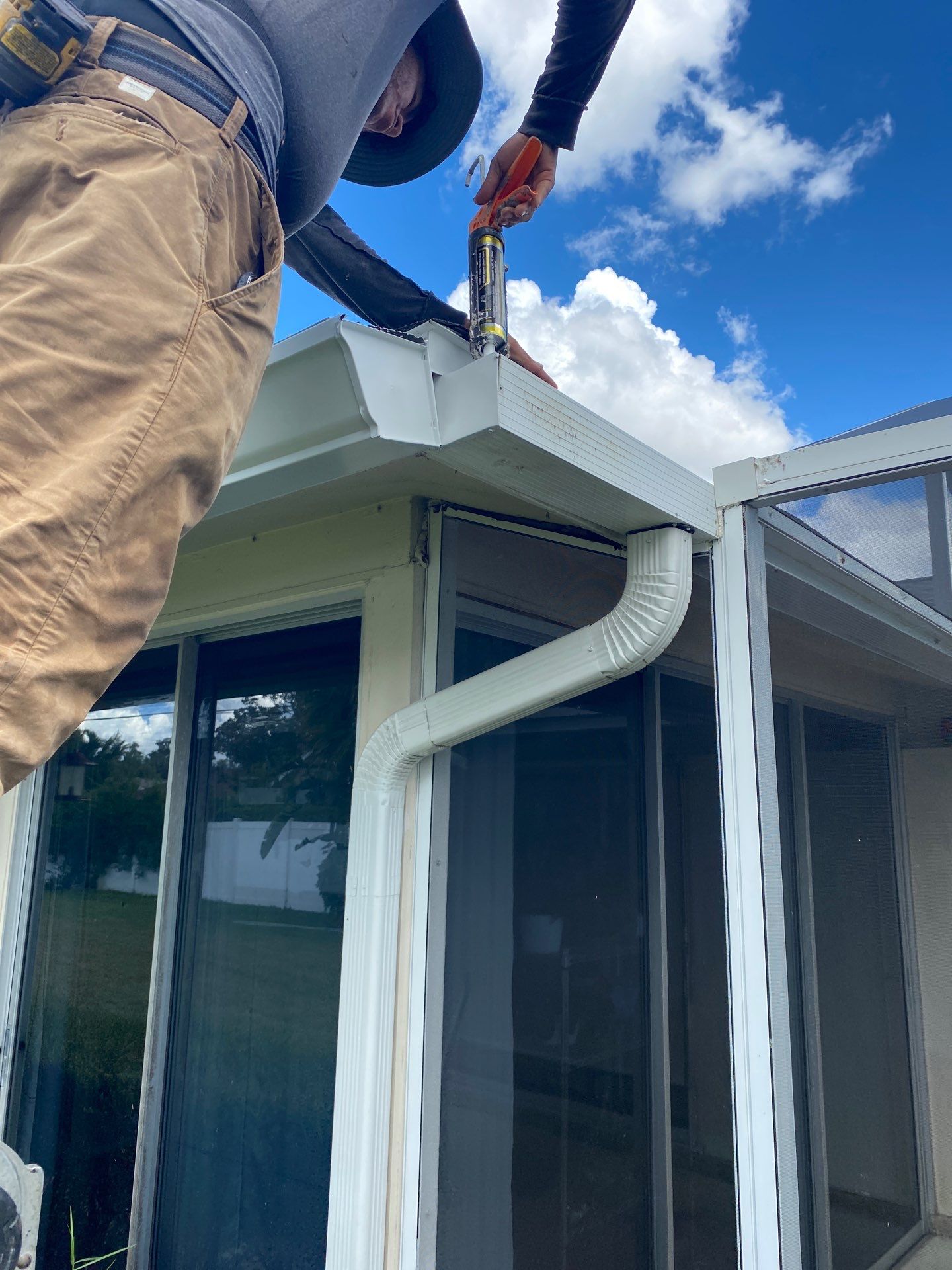Full Gutter System Installation in Sarasota FL by Gutter Professors