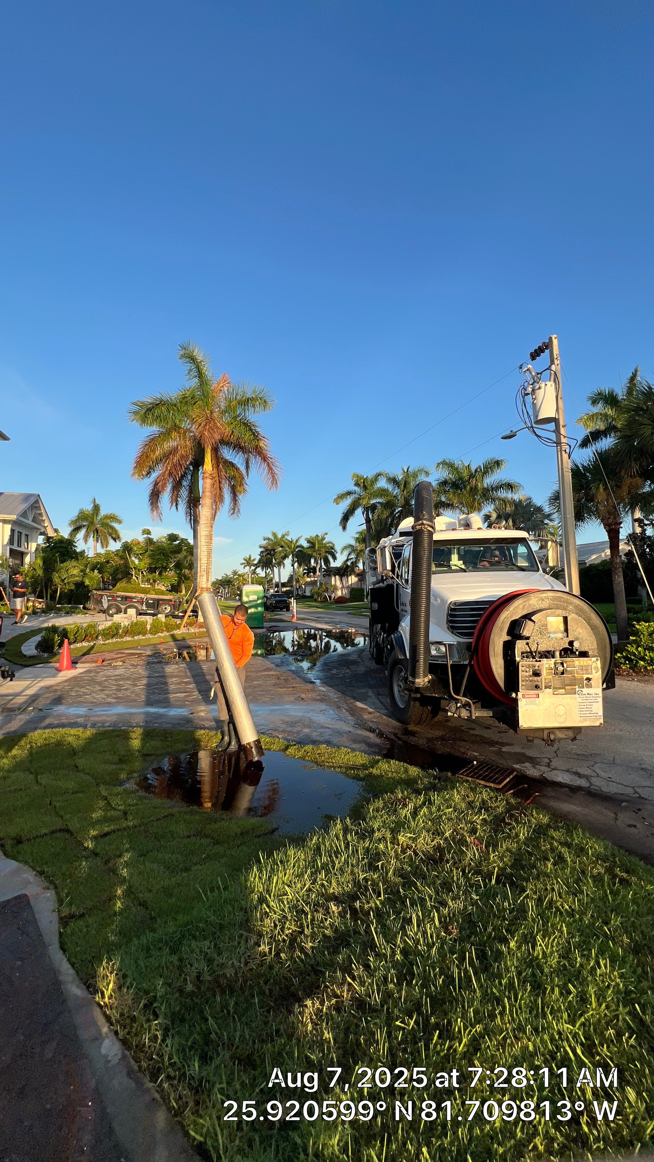New Residential Construction Stormwater System Cleaning by APS Power & Water
