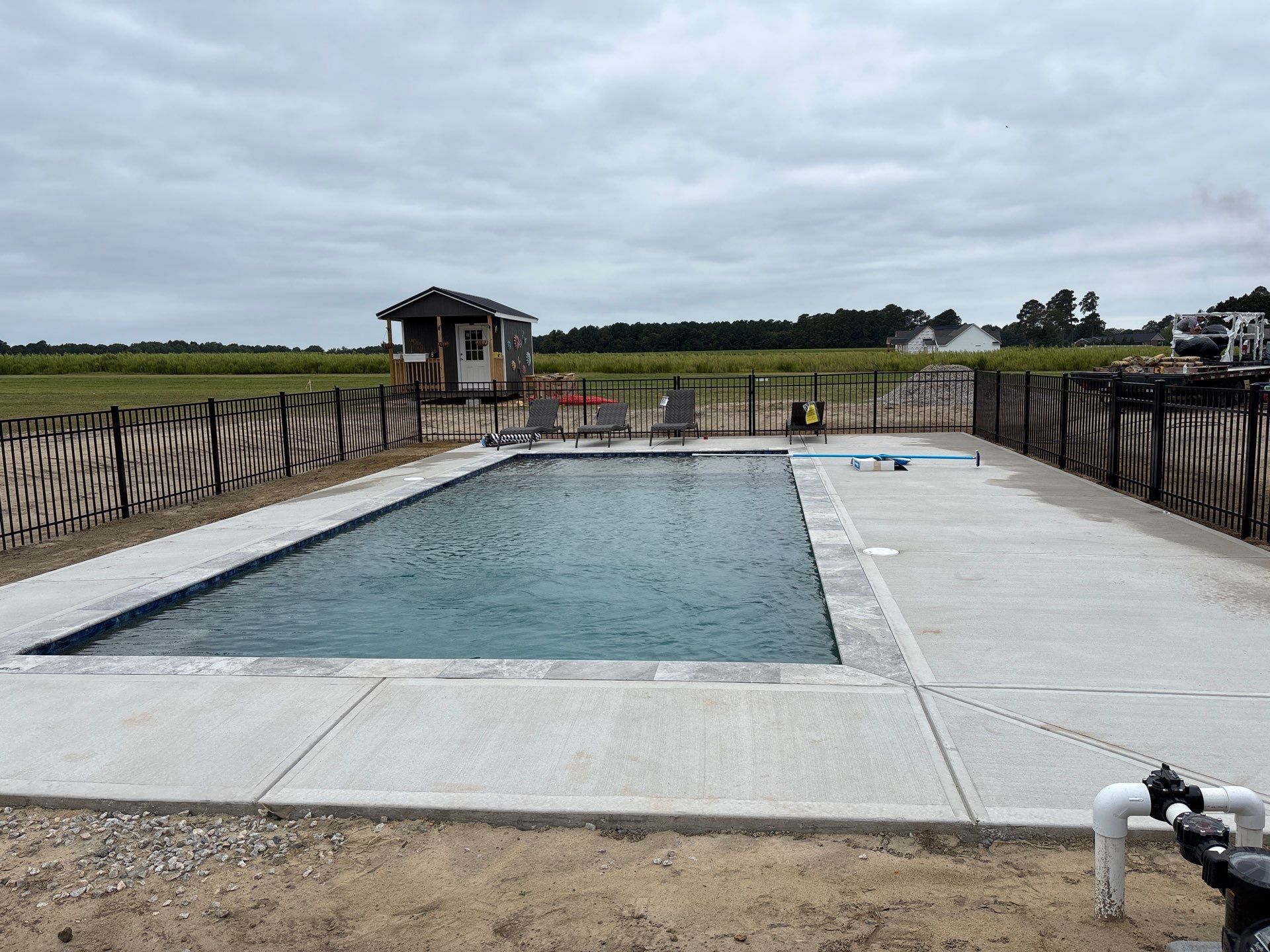 Pool Fencing Project in Bailey by Superior Fence and Rail