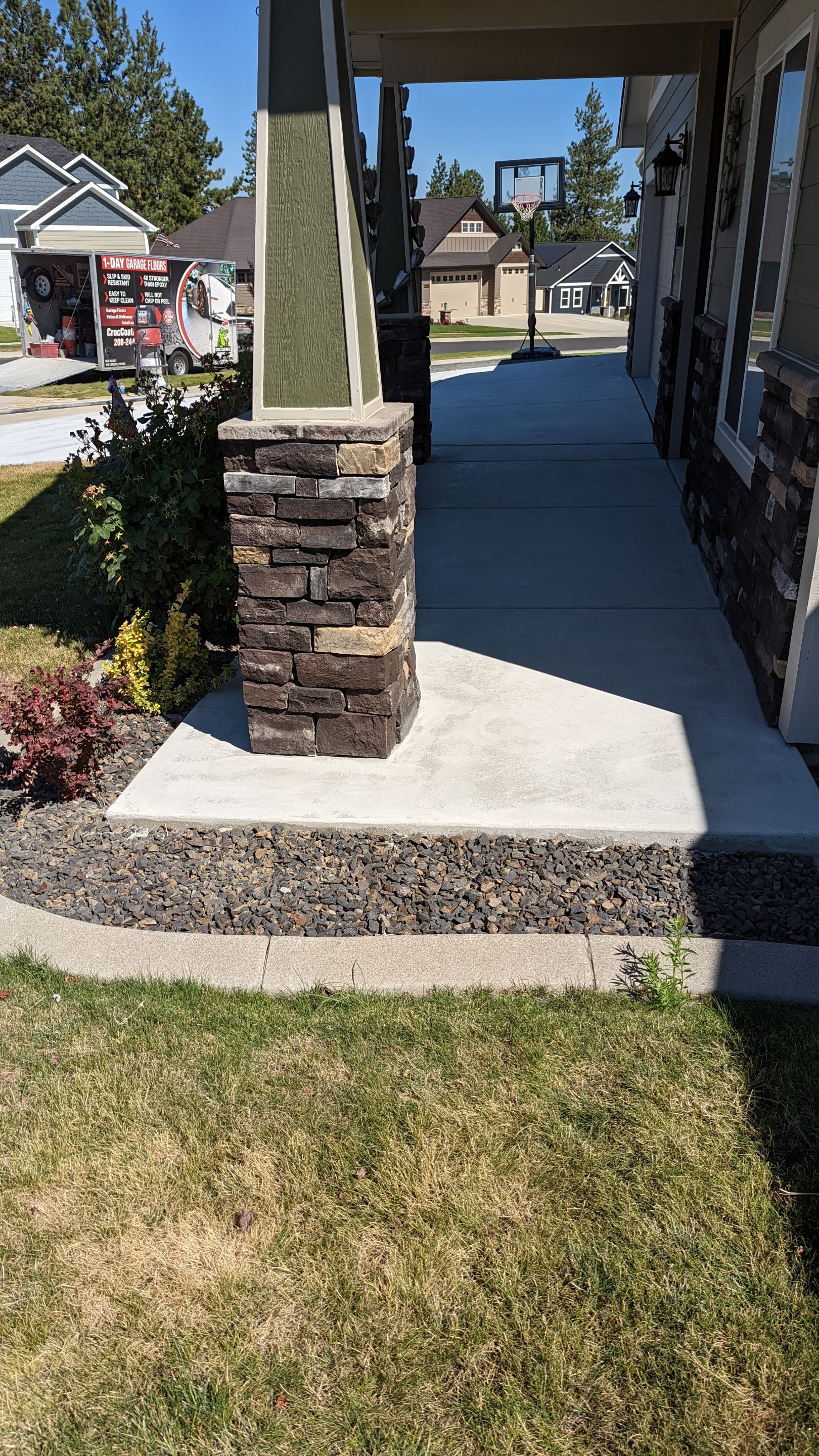 Driveway using Greystone 1/8" by Croc Coatings, LLC