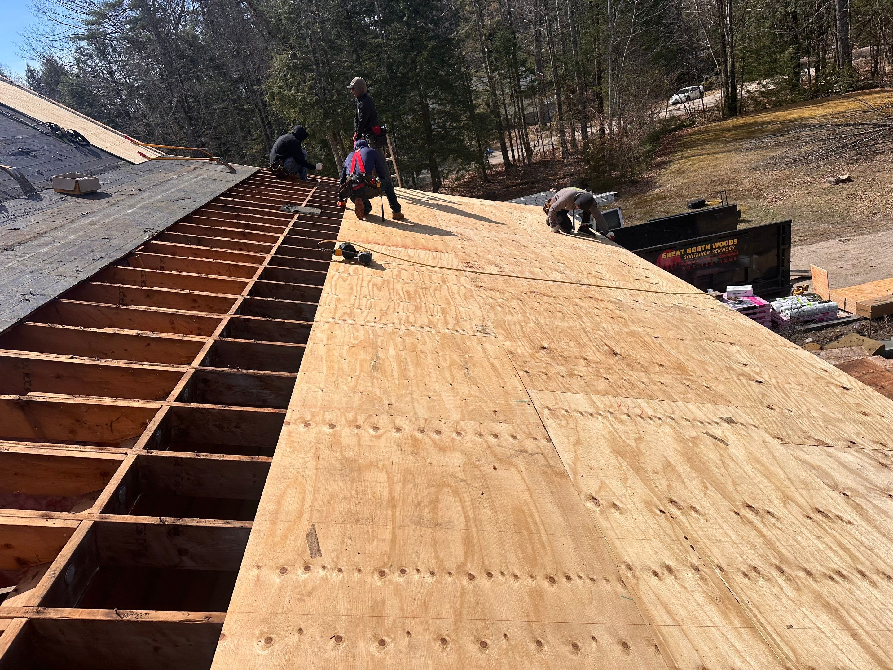 🏔️ Log Cabin Roof Replacement – Tuftonboro, NH by Tall pine roofing