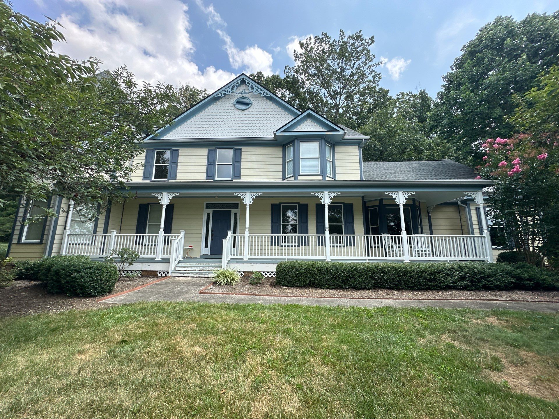 Full Exterior House Washing for Woodbine Victorian Residence by Baltimore Pressure Washers Inc.