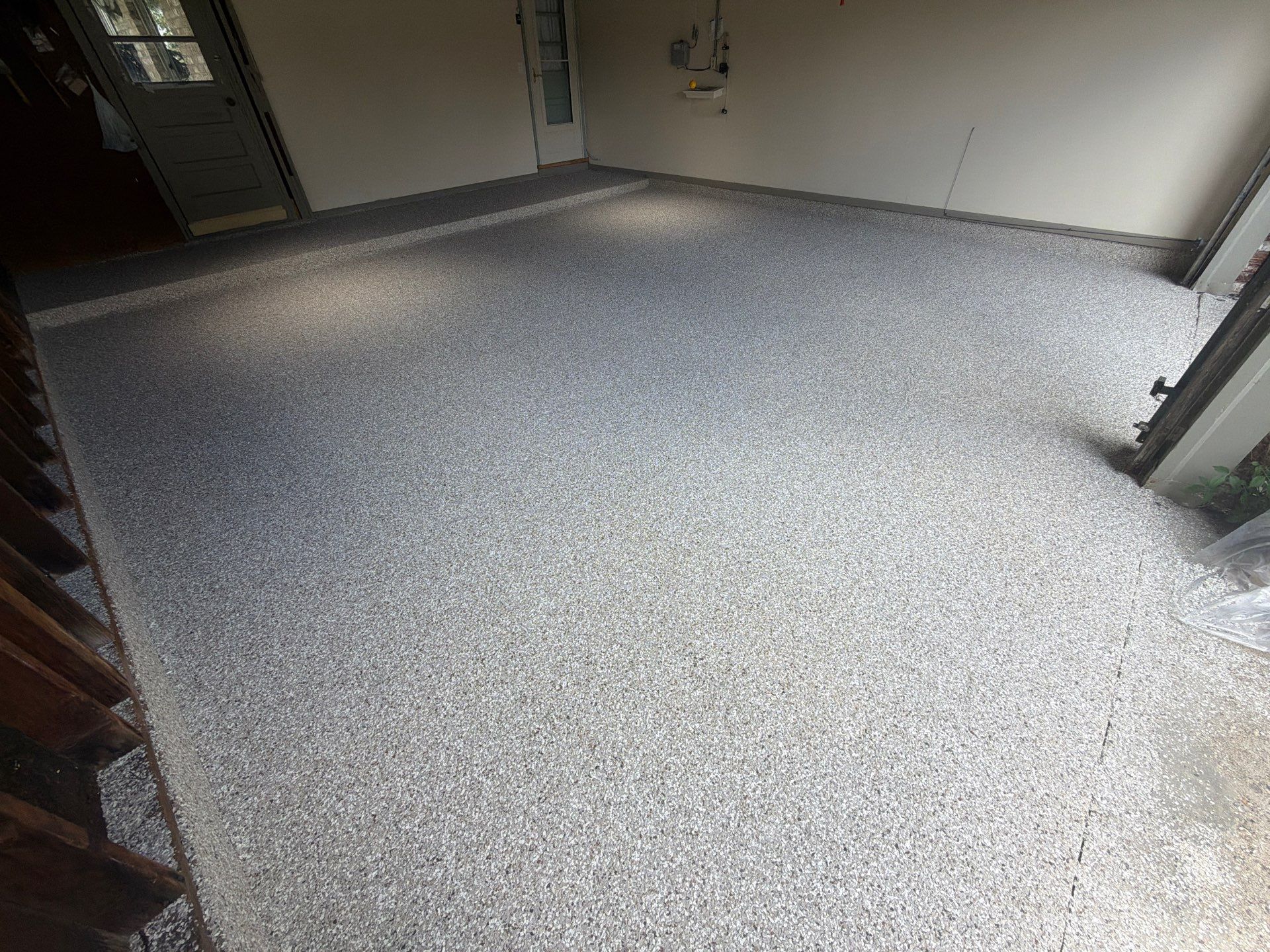 Epoxy Flake Floor installation in Grand Rapids Michigan! by Gordon Painting