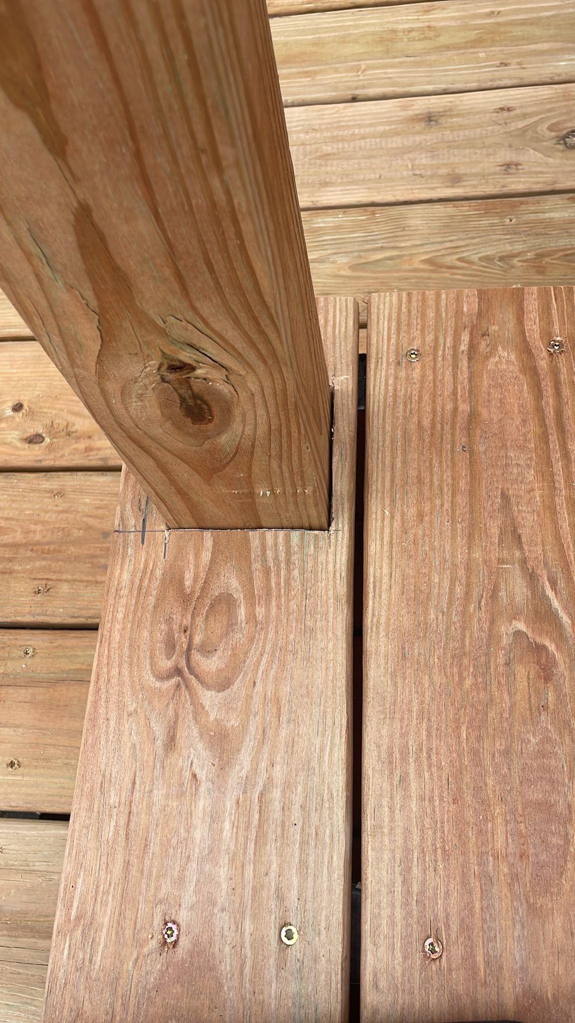 Deck Installation using Treated Lumber by Avalon Roofing and Exteriors