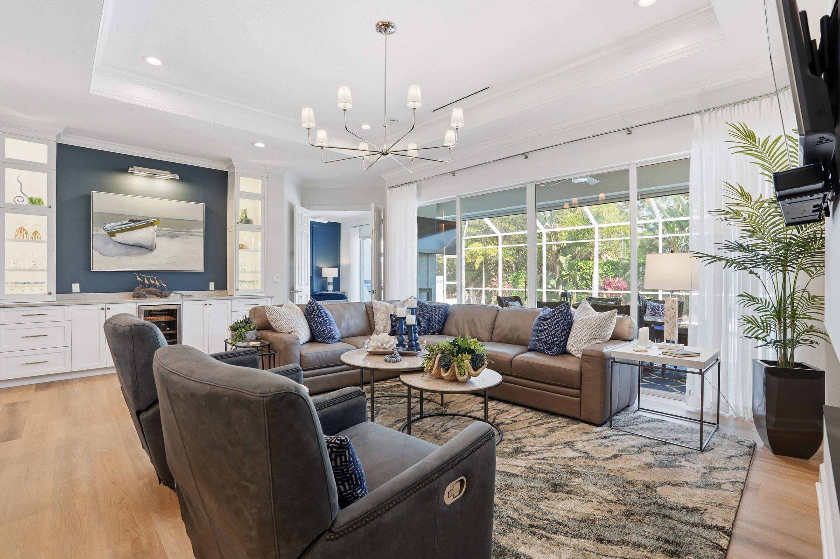 Complete Interior Renovation and Custom Cabinetry in Naples, Florida by A & E Construction of Florida Inc