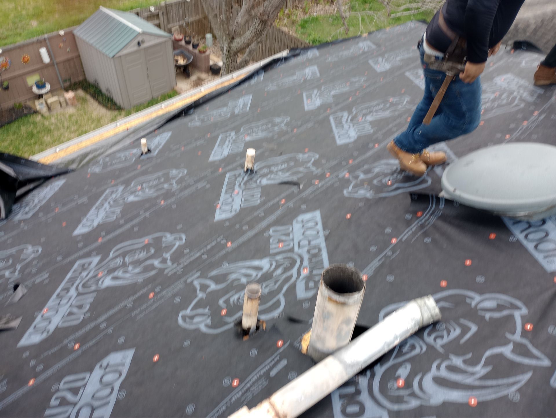 Residential Roofing Installation using Owen's Corning Duration (Lifetime) Shingles by Roof Repair Company