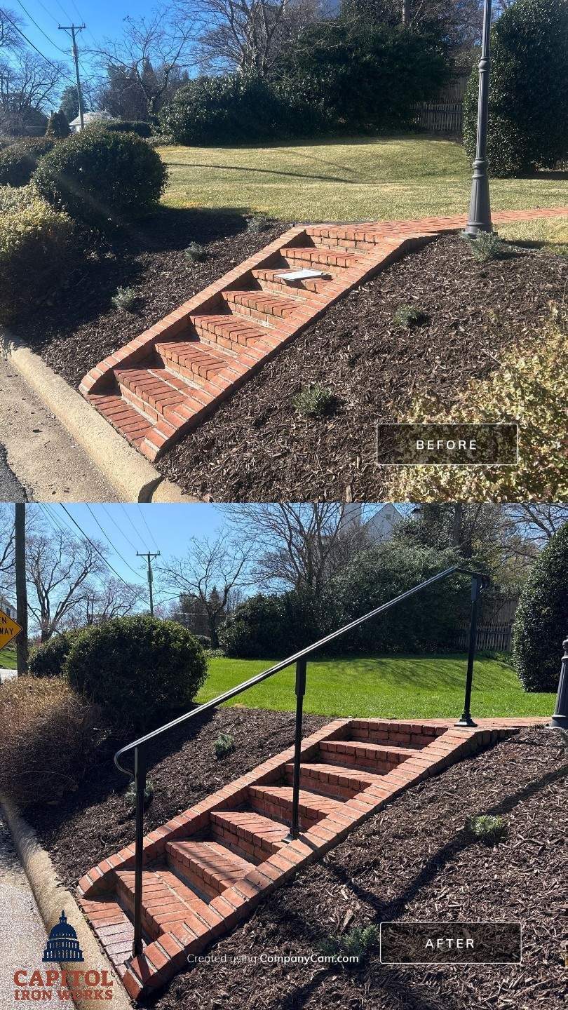 Sleek Minimalist Aluminum Stair Railing – Arlington, VA by Capitol Iron Works