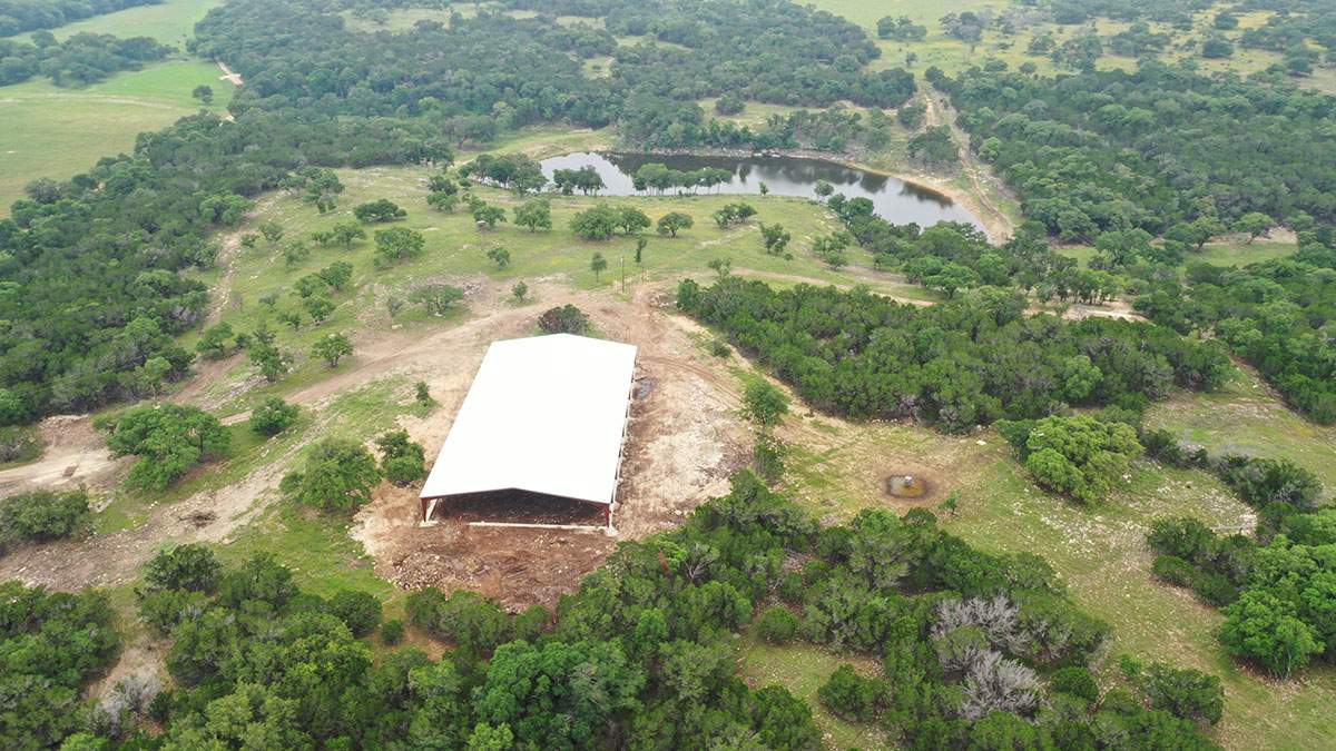 150K Equestrian center with 25K backup tank for potable water. by Hill Country Rain Water