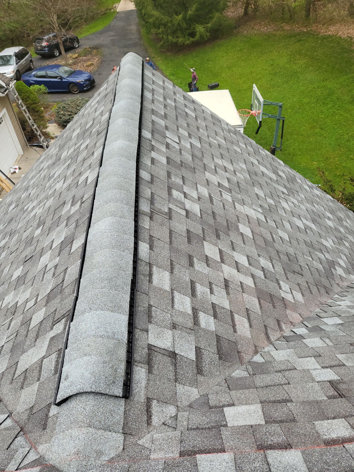 Atlas Pinnacle, Color, Coastal Granite, Drip Edge, Color, Black by Eagle Eye Roofing