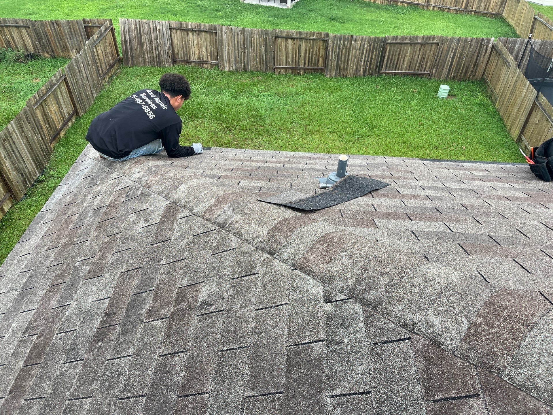 Hail Damage using Owen's Corning Duration (Lifetime) Shingles by Roof Repair Company