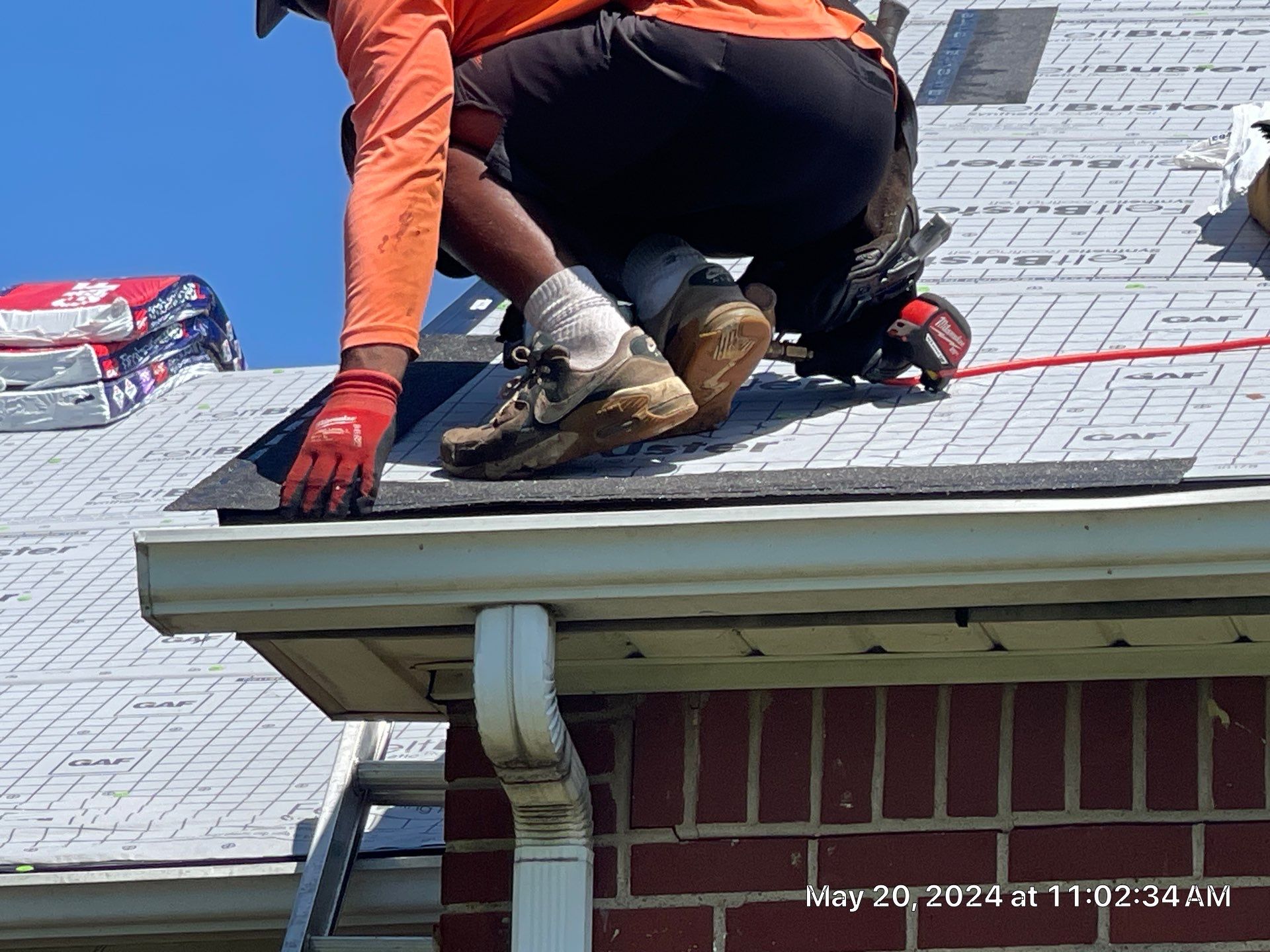 Residential Roofing Installation using GAF Timberline HDZ in Pewter Gray by Undersun Roofing 