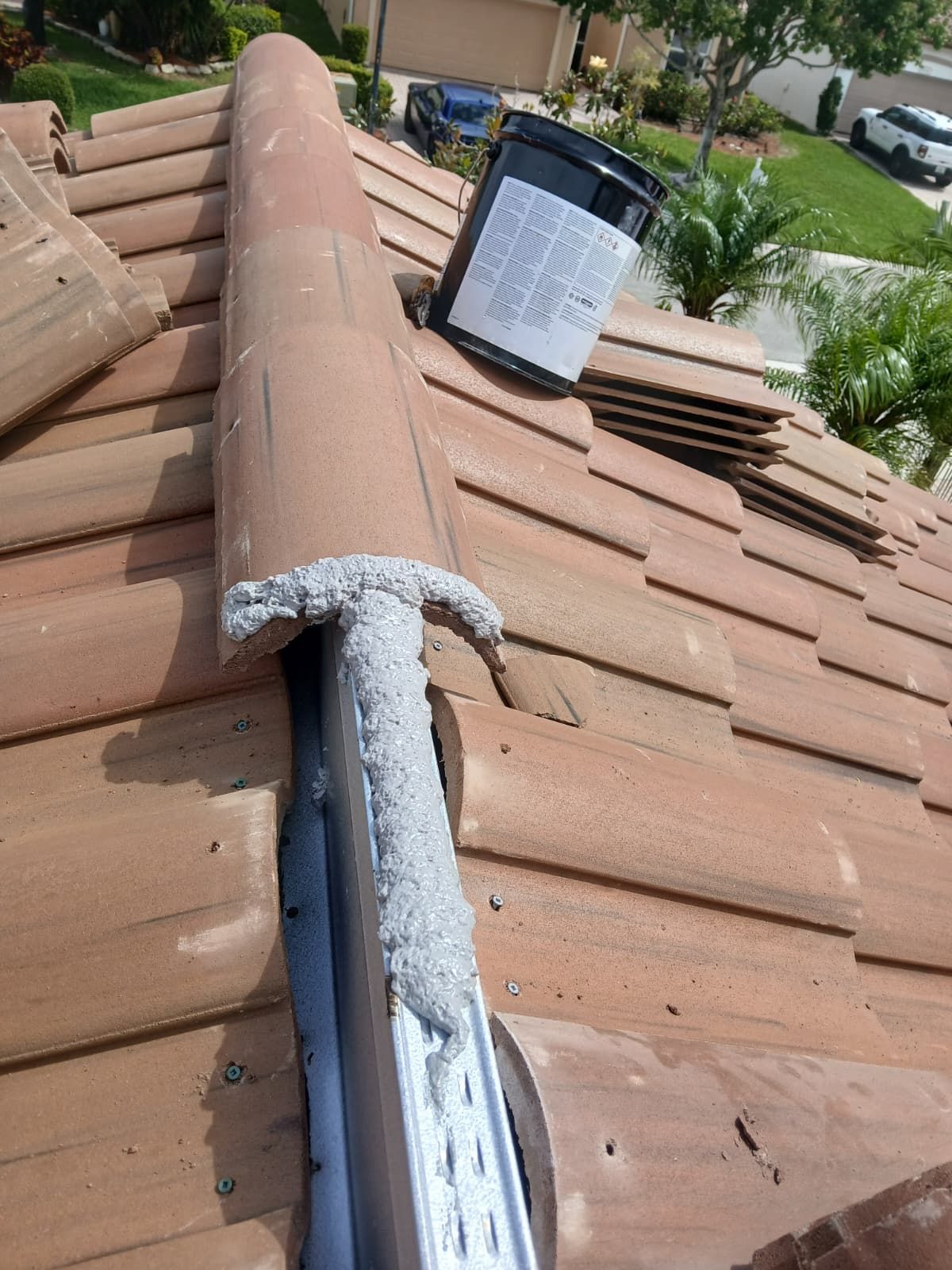 New Barrel Tile Roof Installation and Decking Repair in Boynton Beach by Aastro Roofing