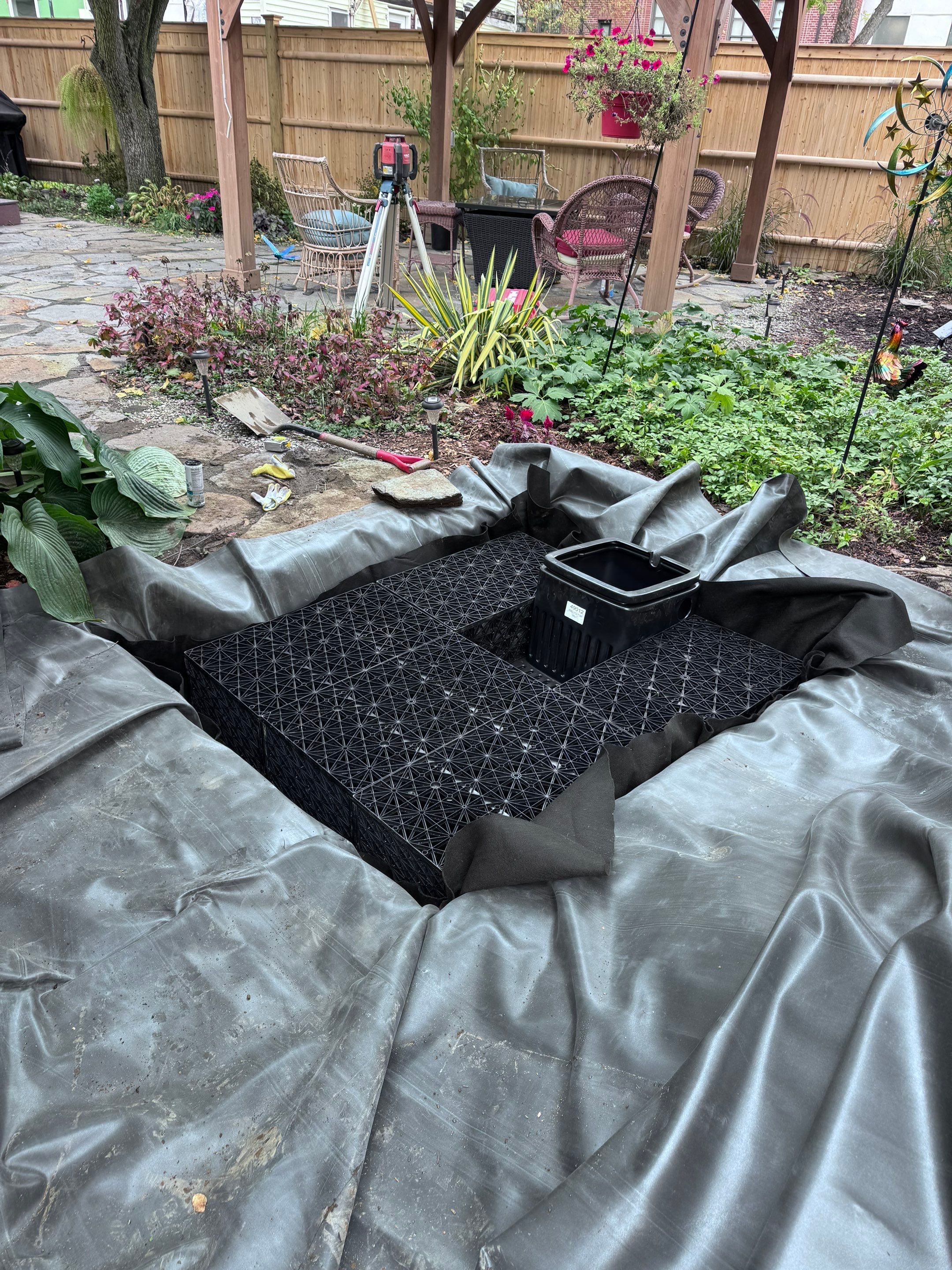 New Pondless Waterfall in Northampton by Wicked Water Gardens