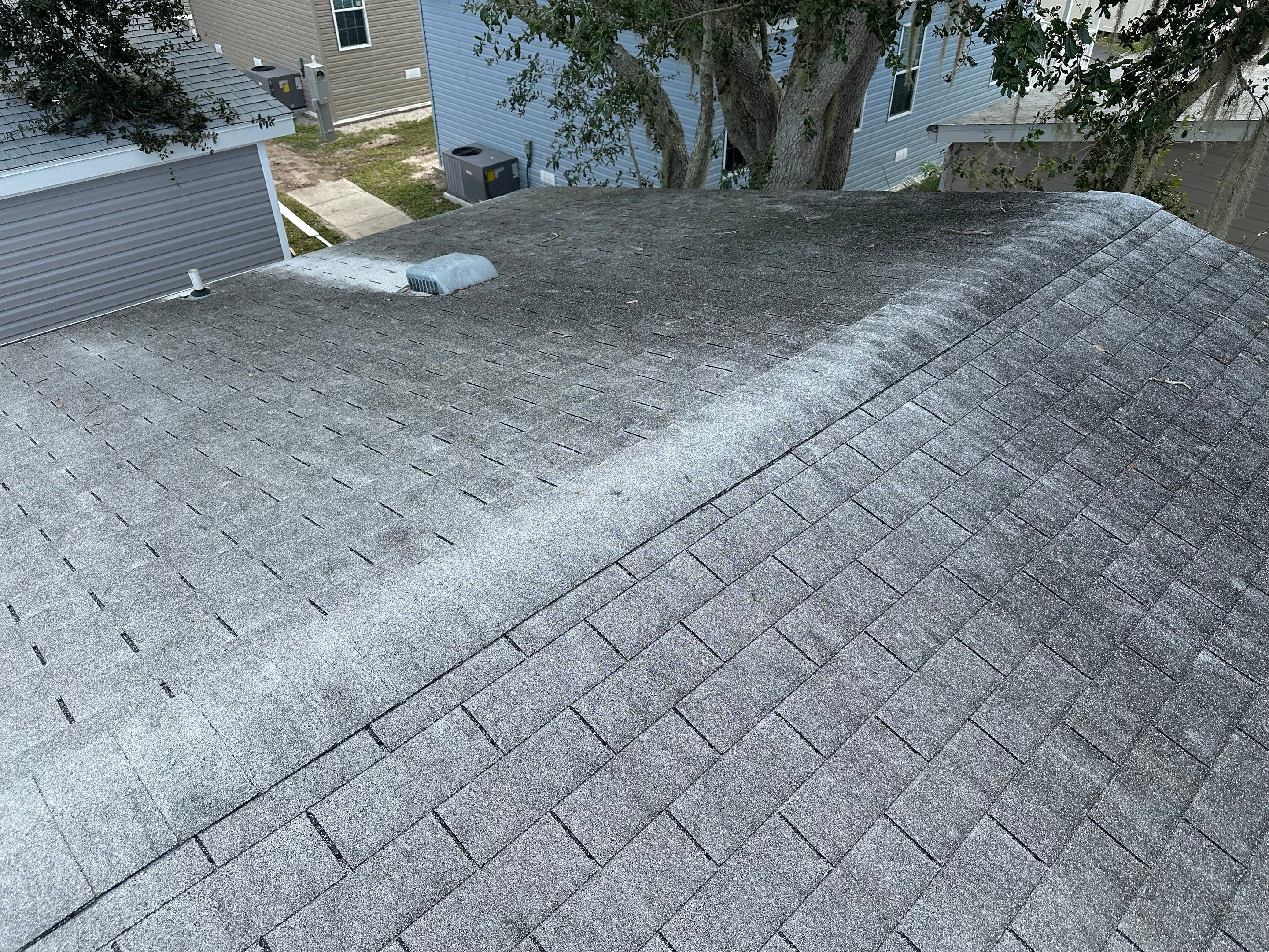 Roof Soft Wash for Double-Wide Manufactured Home in Fisherman’s Cove RV Park, Terra Ceia, FL by Sunshine AquaWash