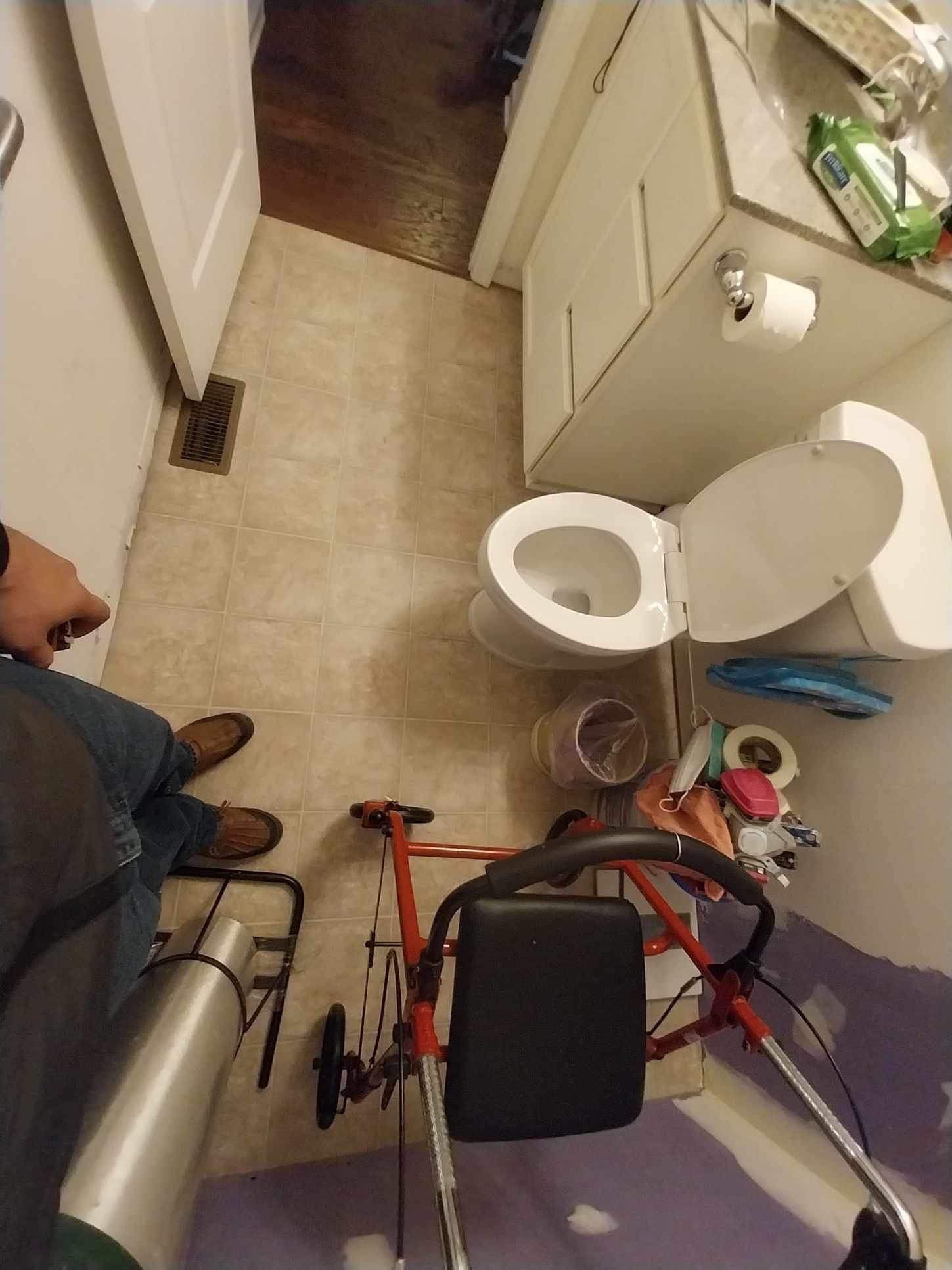 Bathroom Remodel using Sherwin Williams Duration Satin finish by Laser Focused Solutions LLC