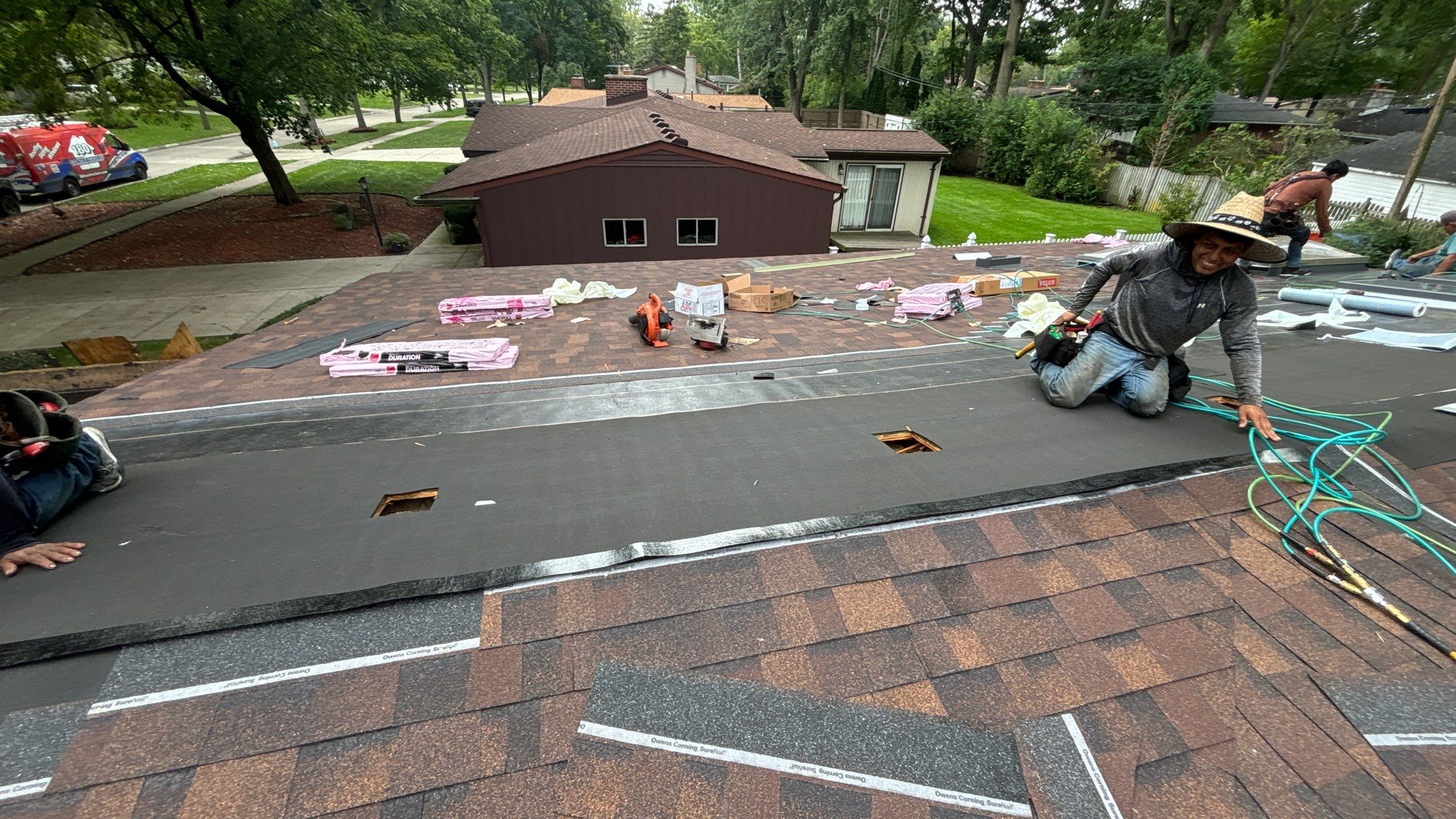 Roof Replacement using Owens Corning Duration by 180 Contractors