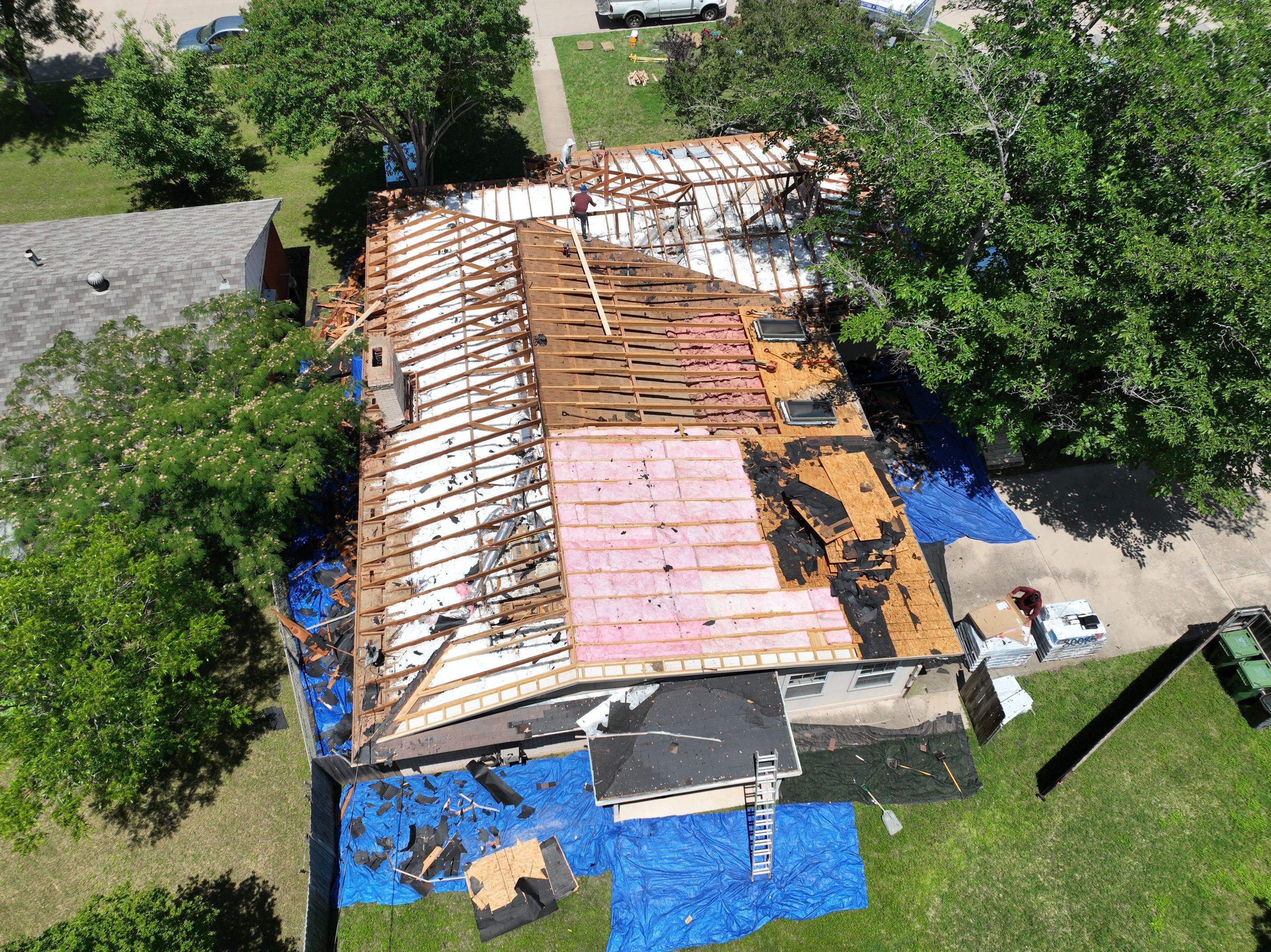 Residential Roofing Installation using IKO Dynasty Class 3 Shingles by Becker Roofing and Exteriors