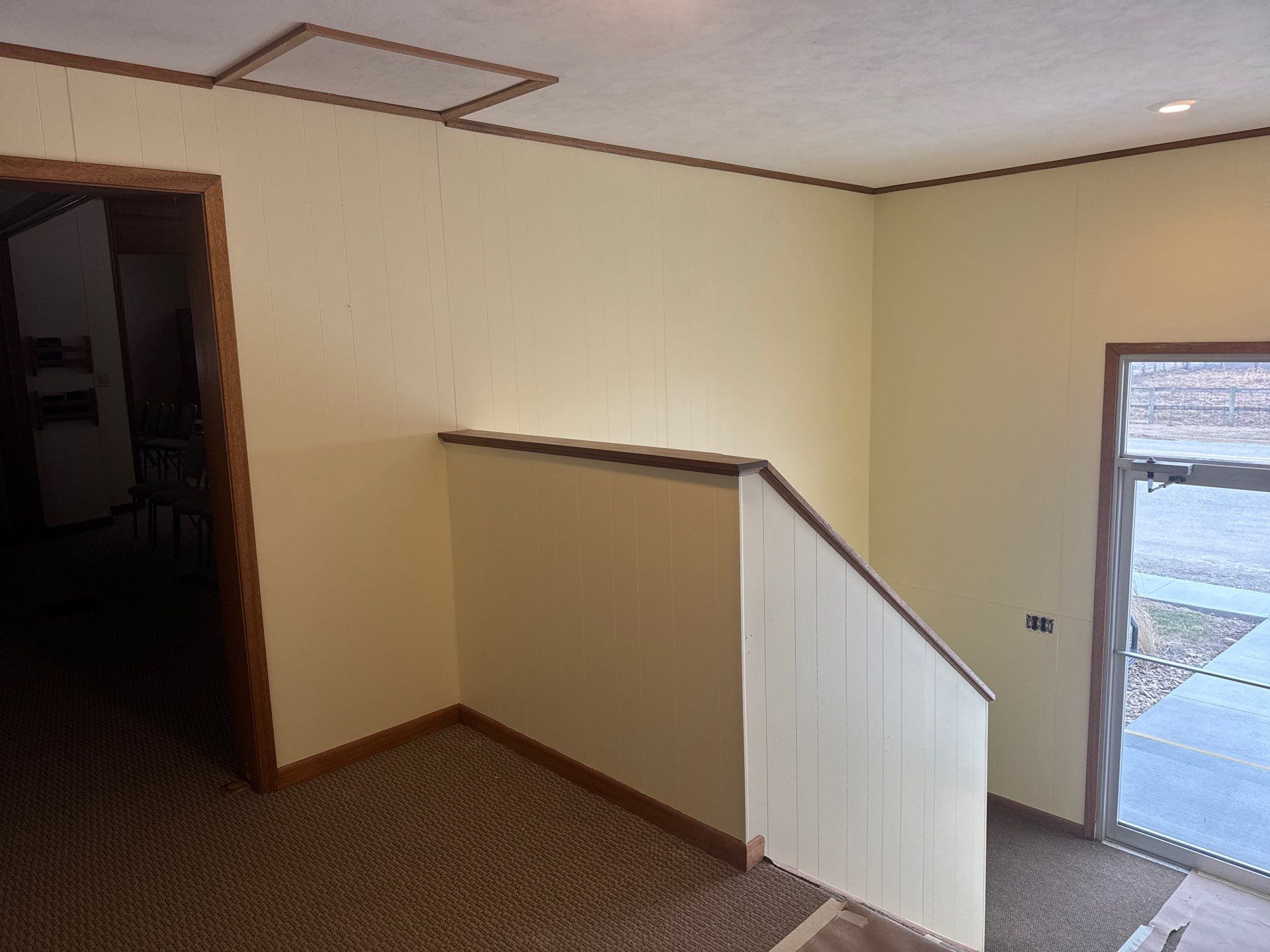 Interior Stairwell Transformation – Before & After by Midwest Paint LLC
