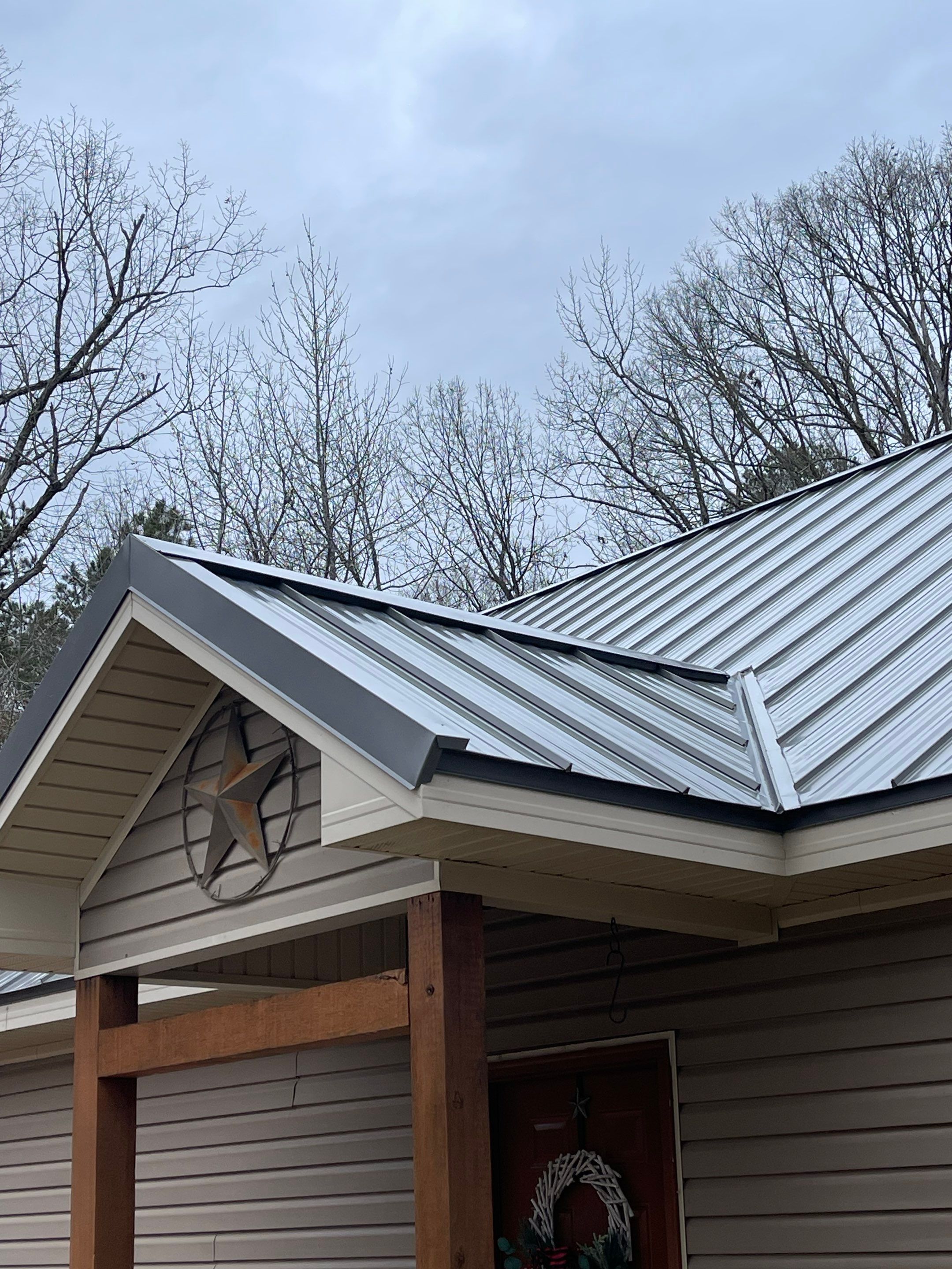Residential Metal Roof Replacement using Reed's Metals: 26 GA. Standing Seam: Charcoal Grey by Hostetler Roofing