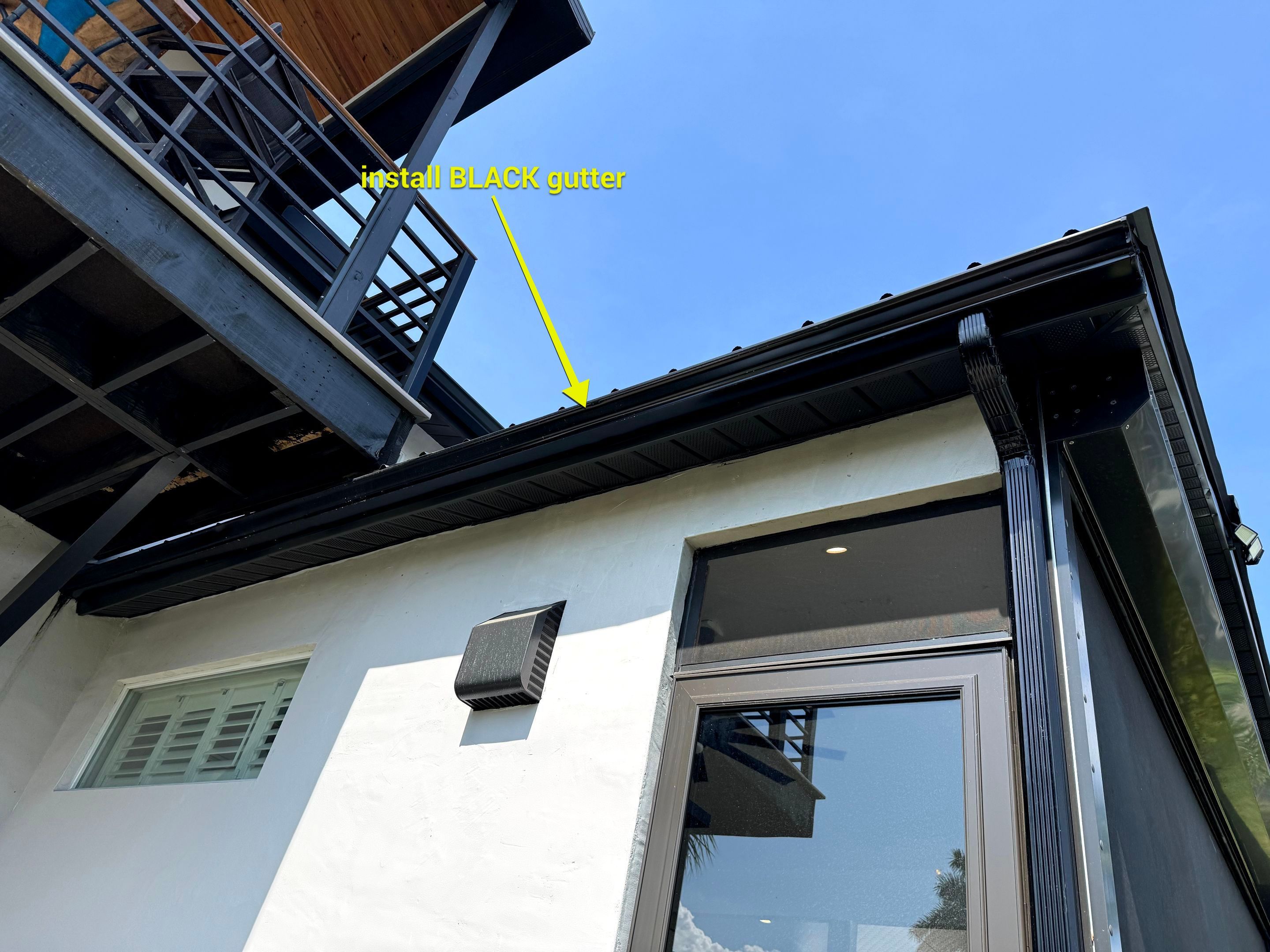 Black 6-Inch K-Style Gutters in North Fort Myers FL by Gutter Professor by Gutter Professors