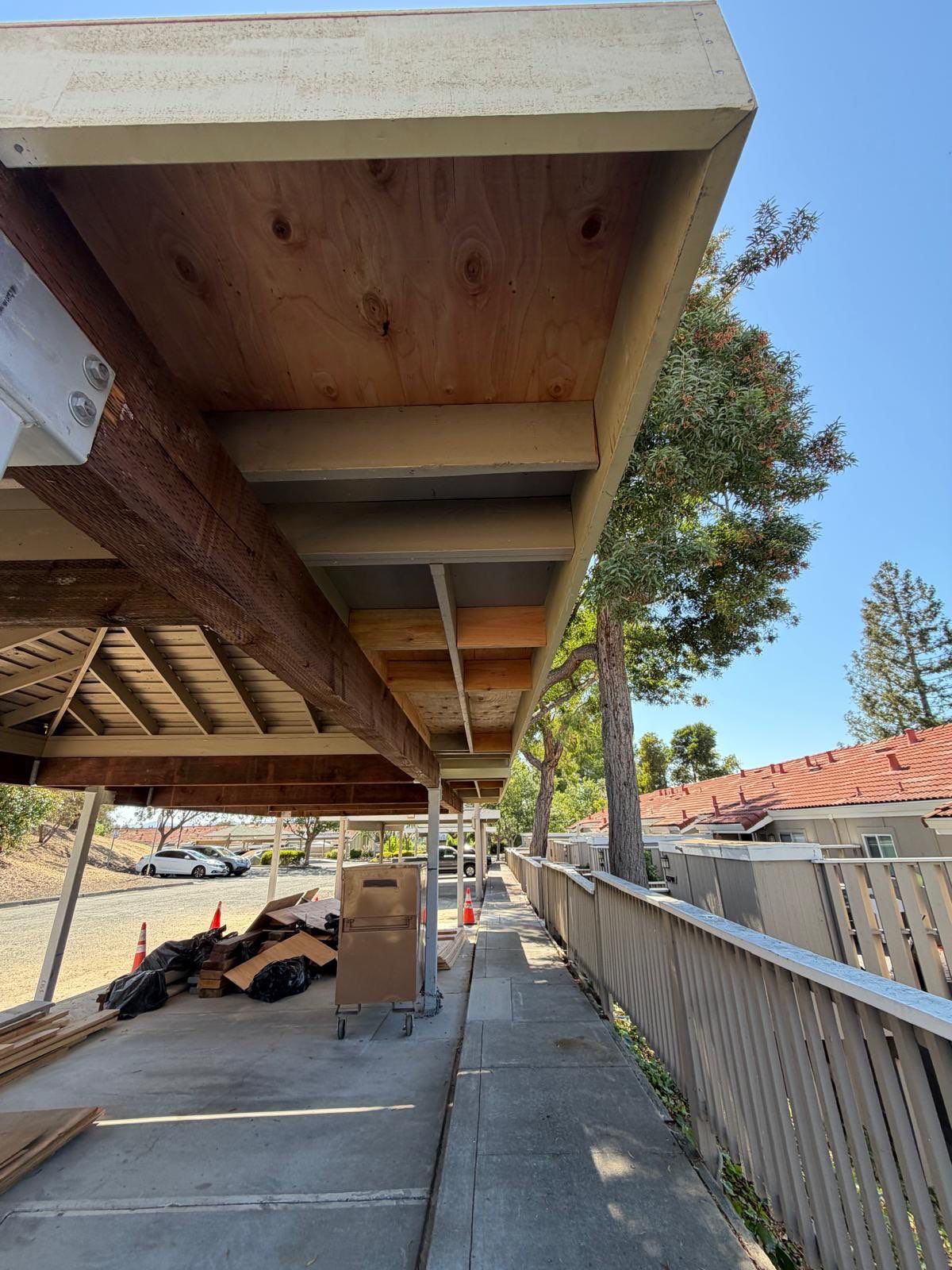 Commercial Carport Reconstruction by Anza Builders, Inc. 