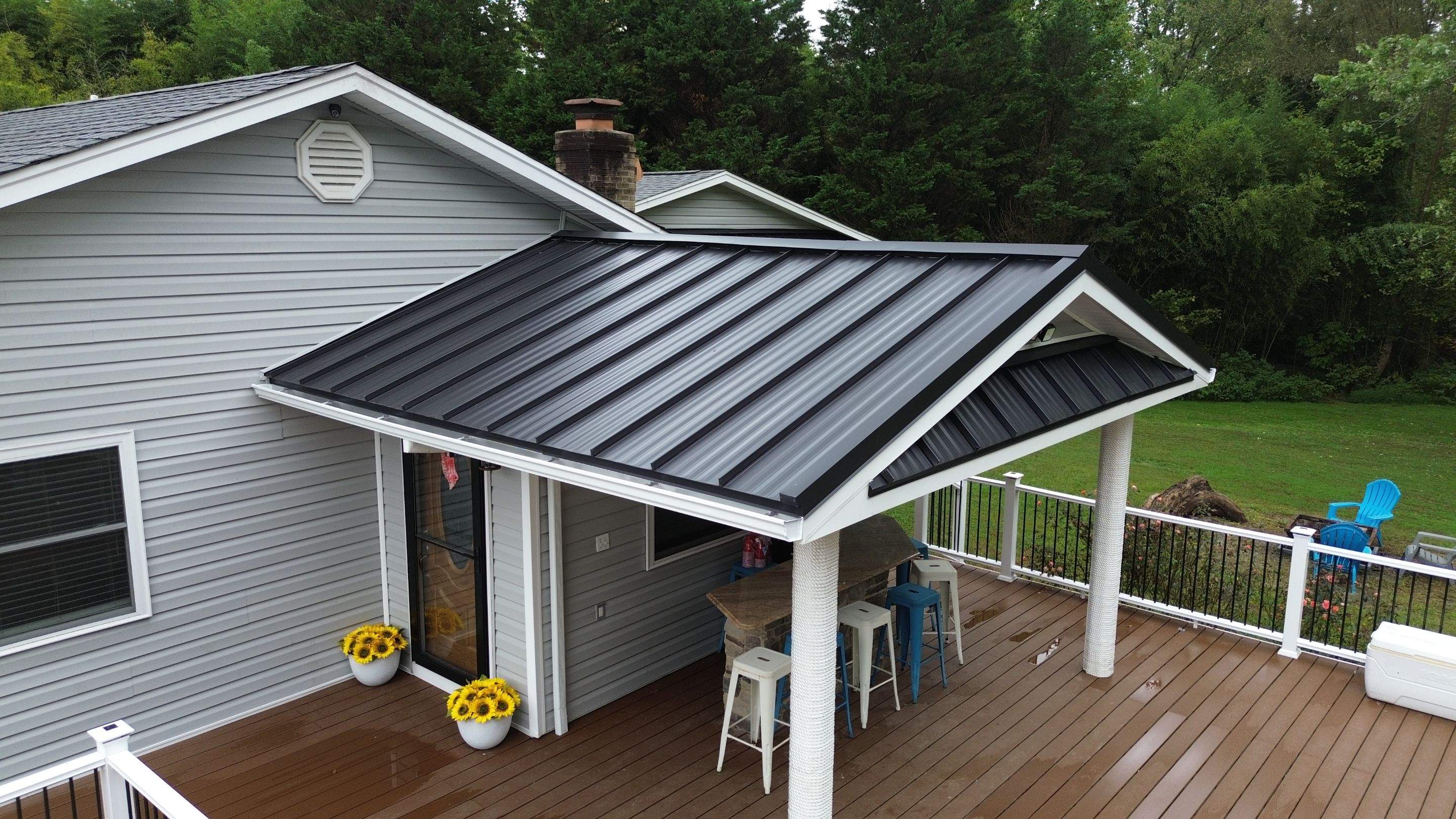 New Black Metal Roof Install in Owings, MD  by Storm Ready Exteriors