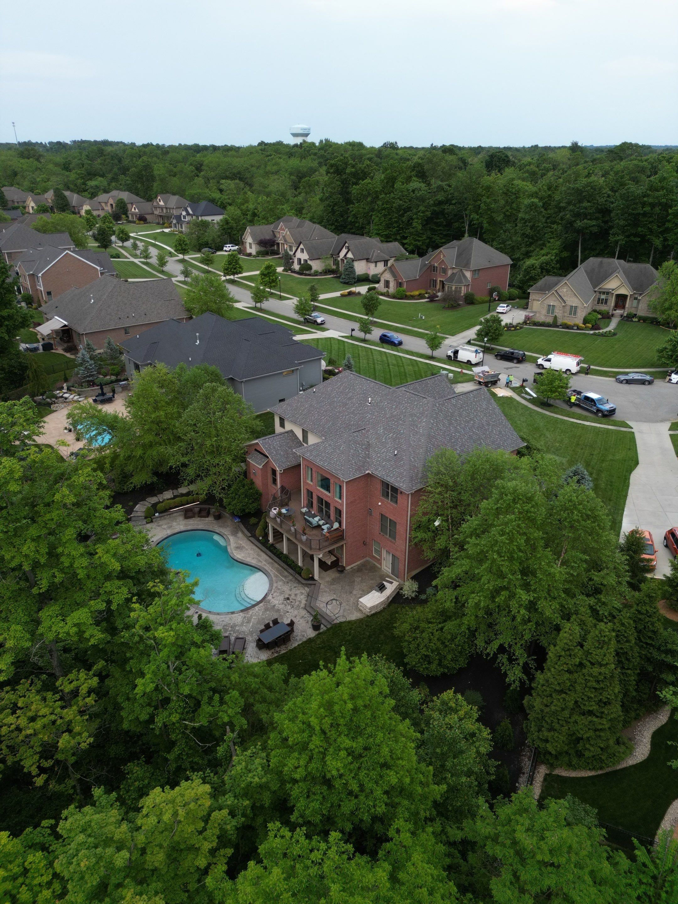 Residential Roofing Installation using Duration Series Shingles - Colonial Slate by RoofX 