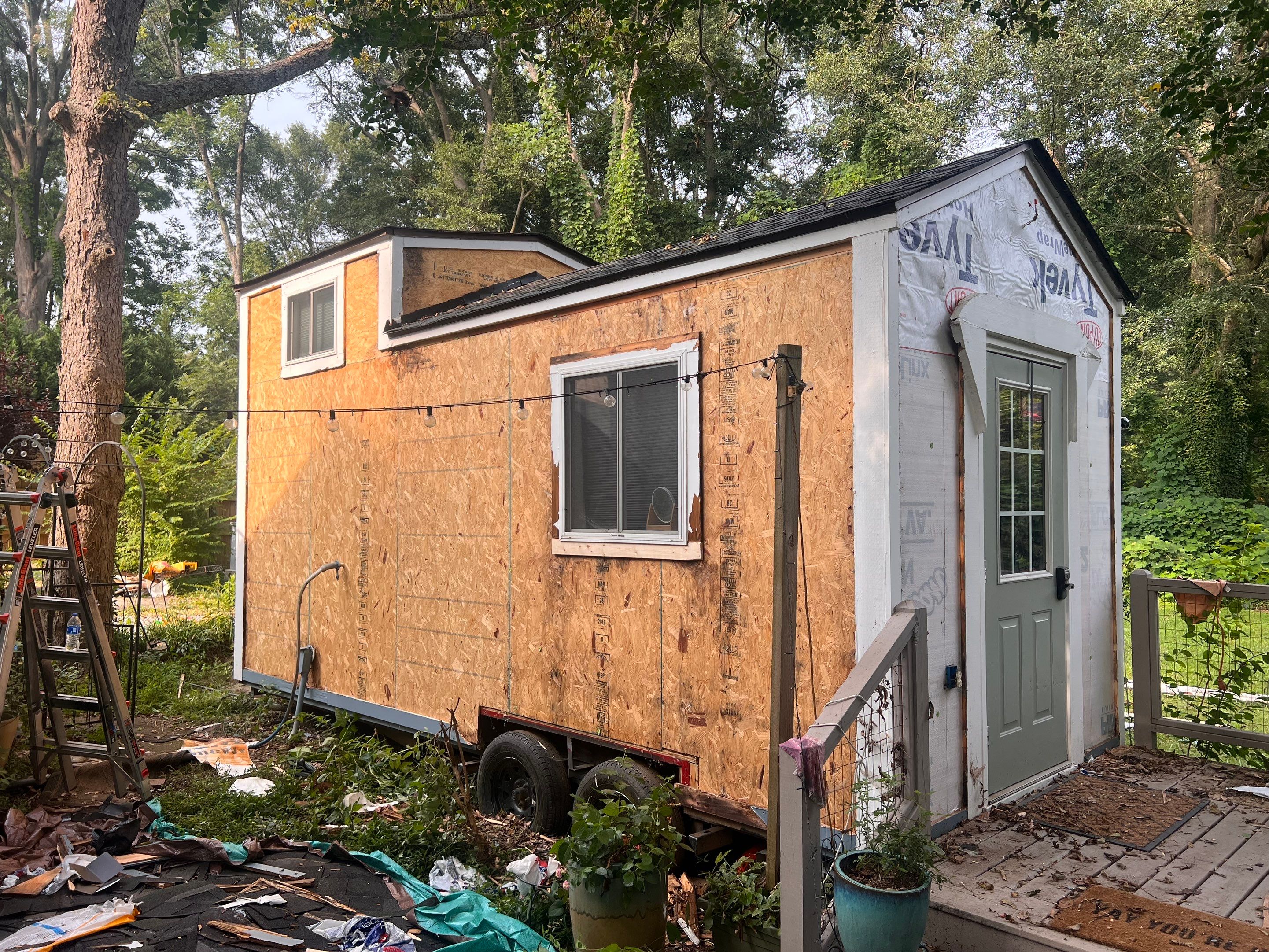 tiny home remodel- siding,paint,roofing by Nailed It Roofing & Remodeling LLC