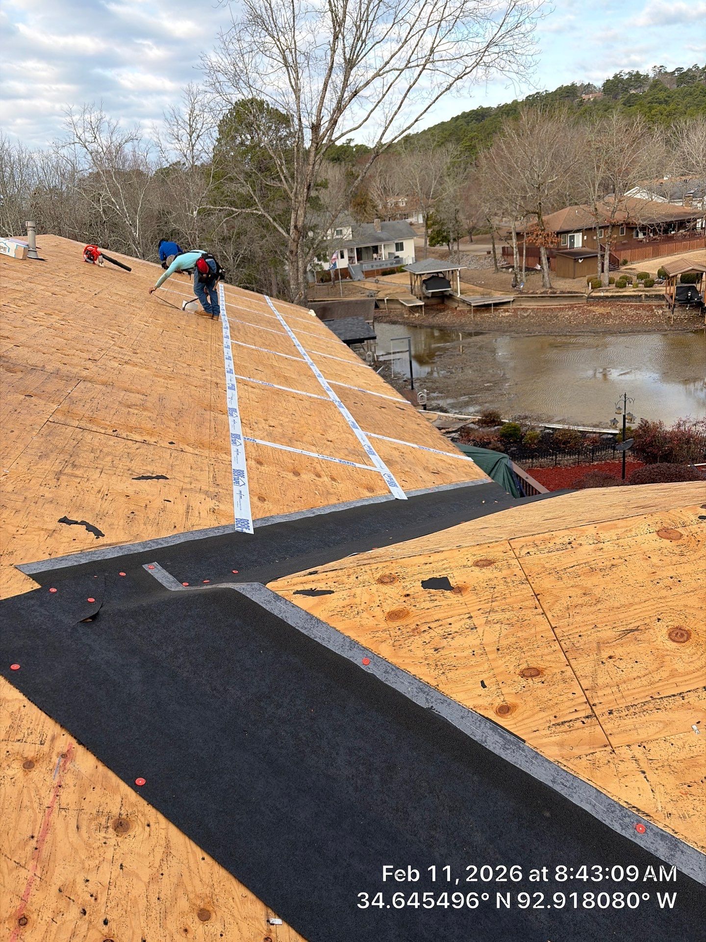 GAF Timberline HDZ Shingle Roof Installation in Hot Springs Village by Temple Roofing and Exteriors