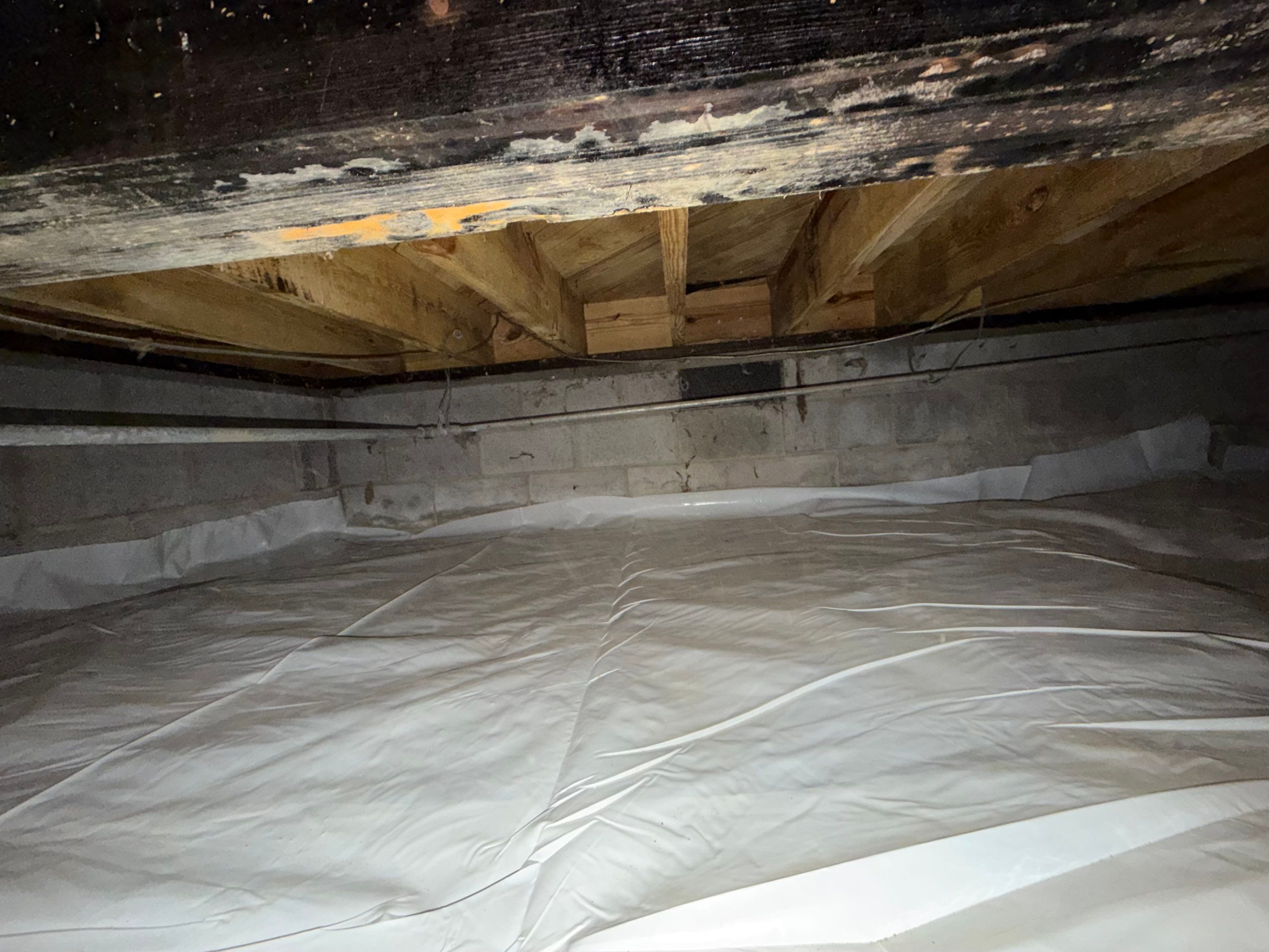 Project in Smithfield by Patriot Crawl Space Repairs