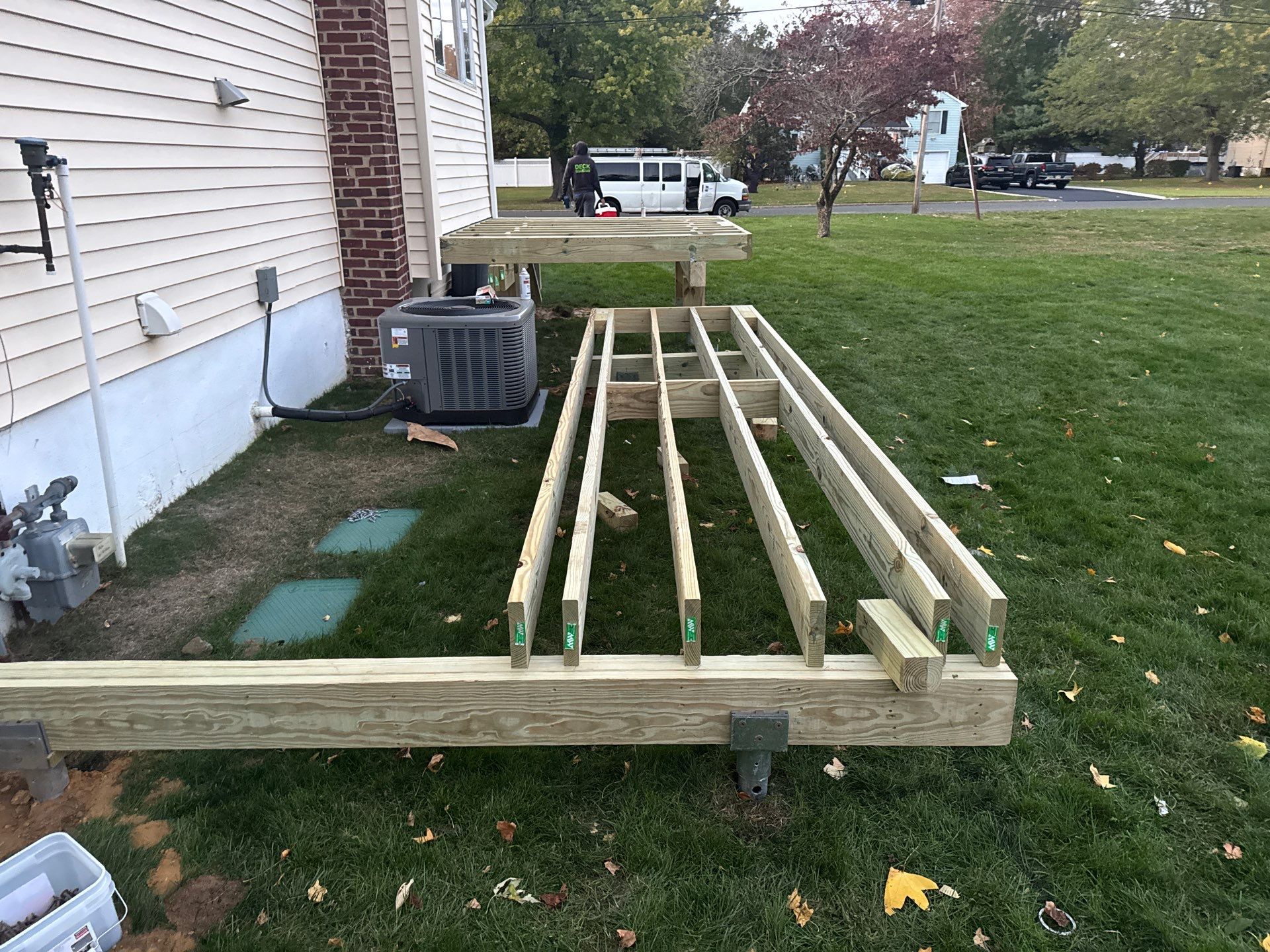 New Deck with Sliding Patio Door by deck guardian