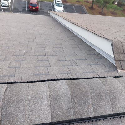 Residential Roofing Installation using Atlas Pinnacle Pristine Weathered Wood Architectural Shingles
