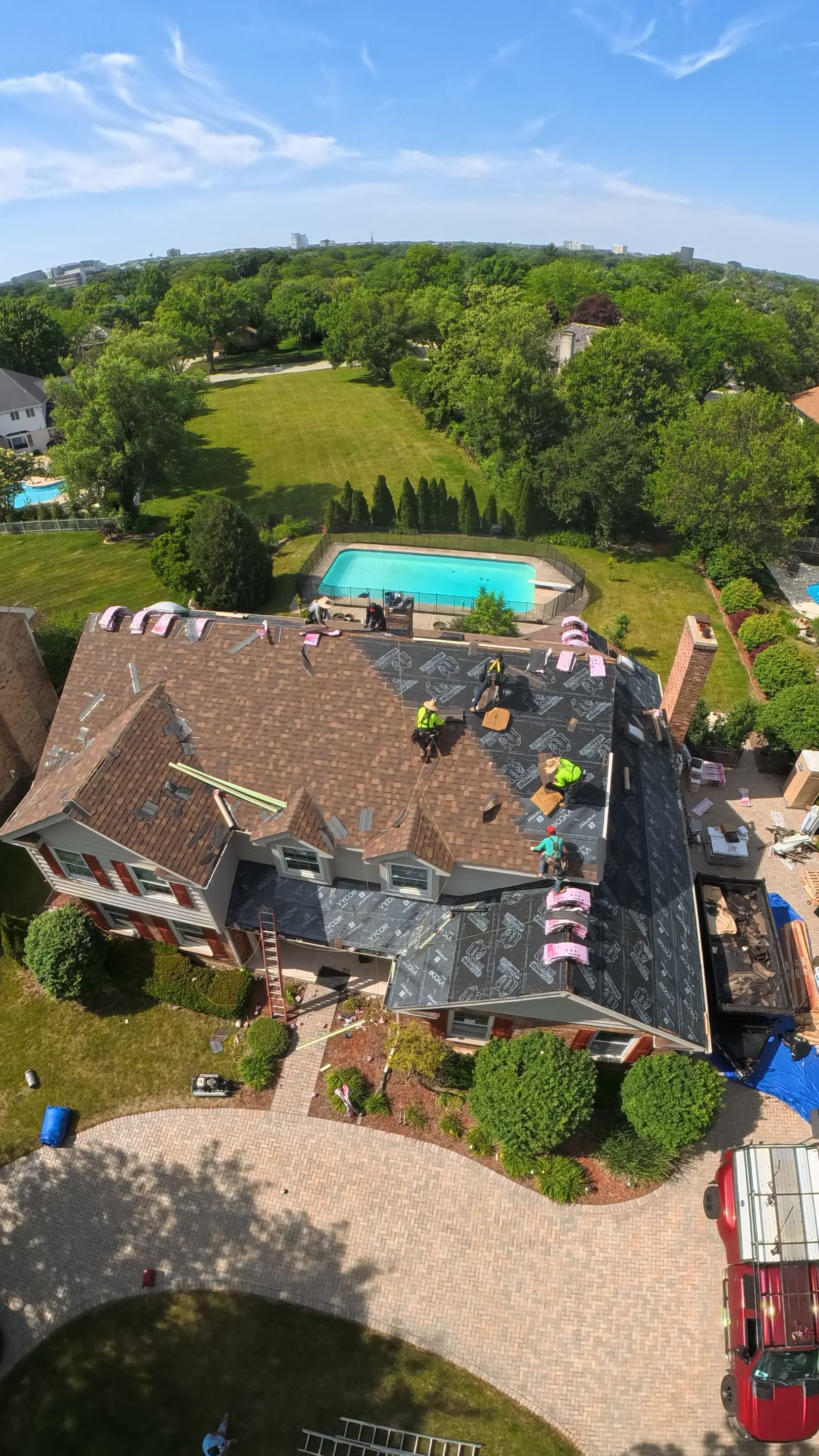 Oak Brook Architectural Shingle Roof Replacement and Velux Skylight Upgrade by Roof One